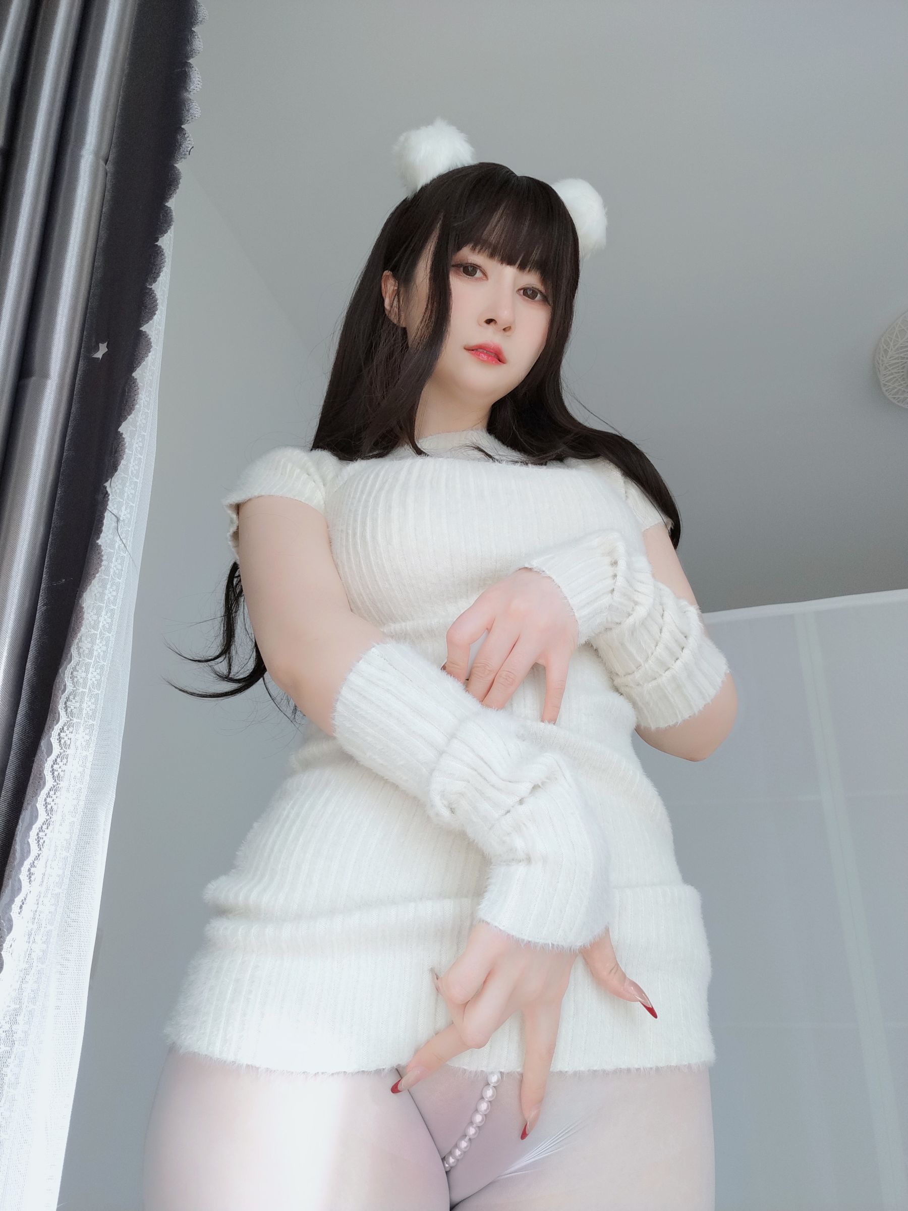 Coser小姐姐白银 – 白い真珠 Cosplay-第3张