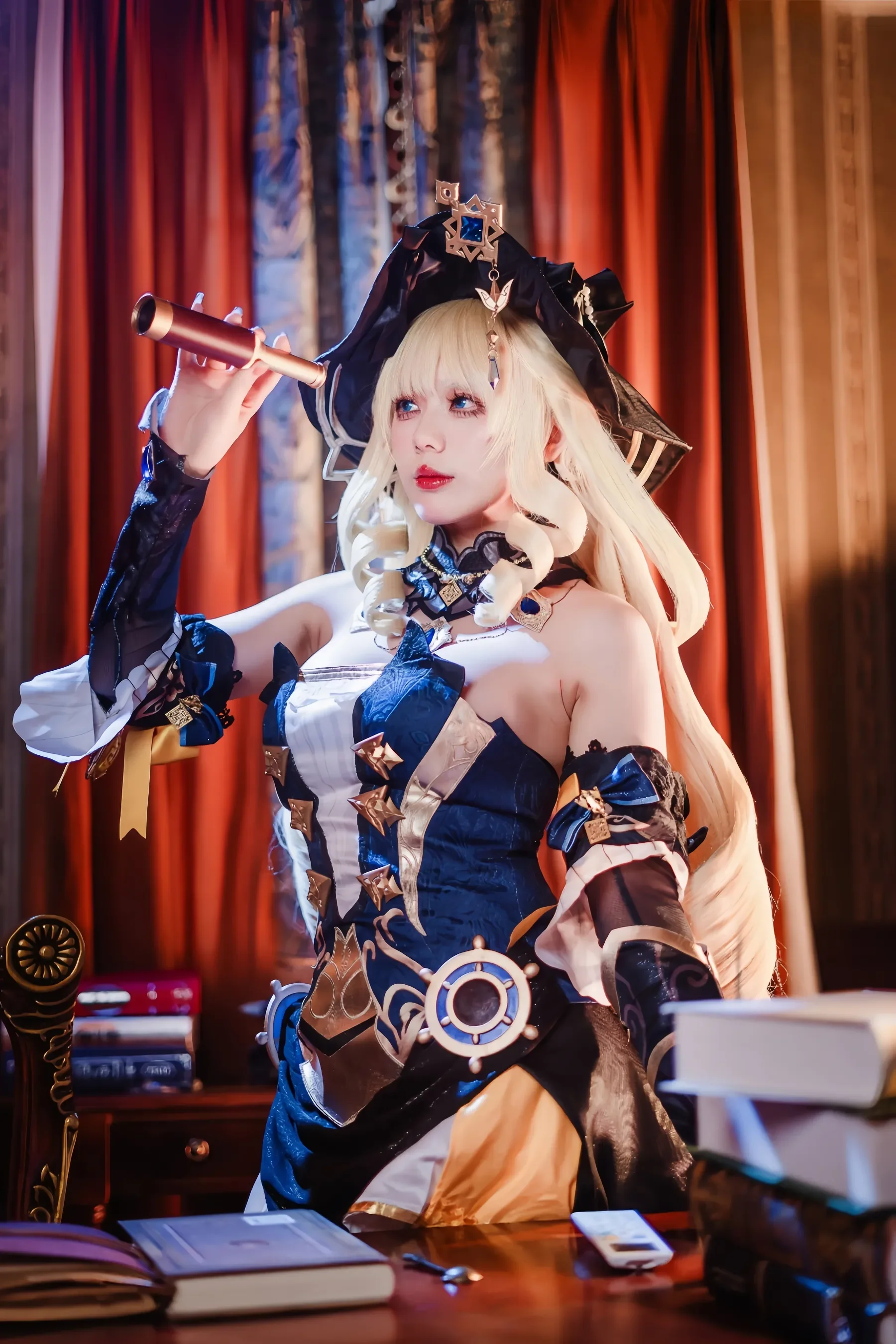 九言 – 原神 娜维娅 Cosplay-第1张