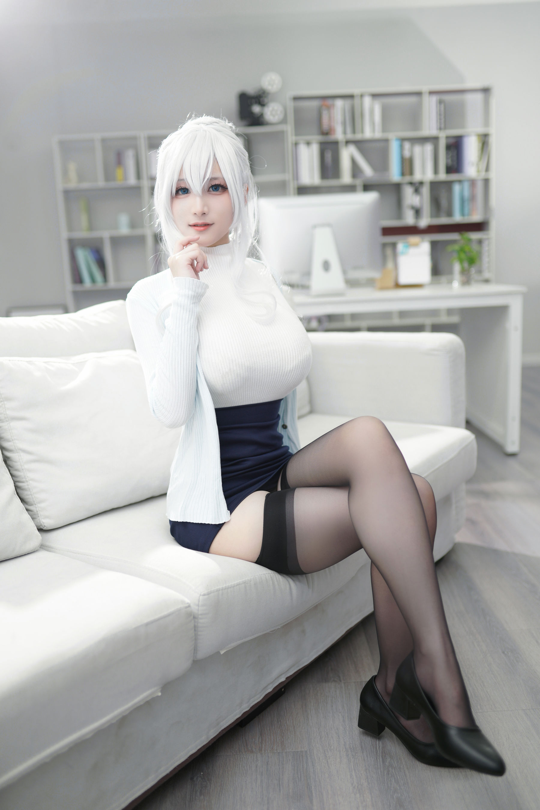 幼愛youmeko – 未亡人雪女 Cosplay-第6张
