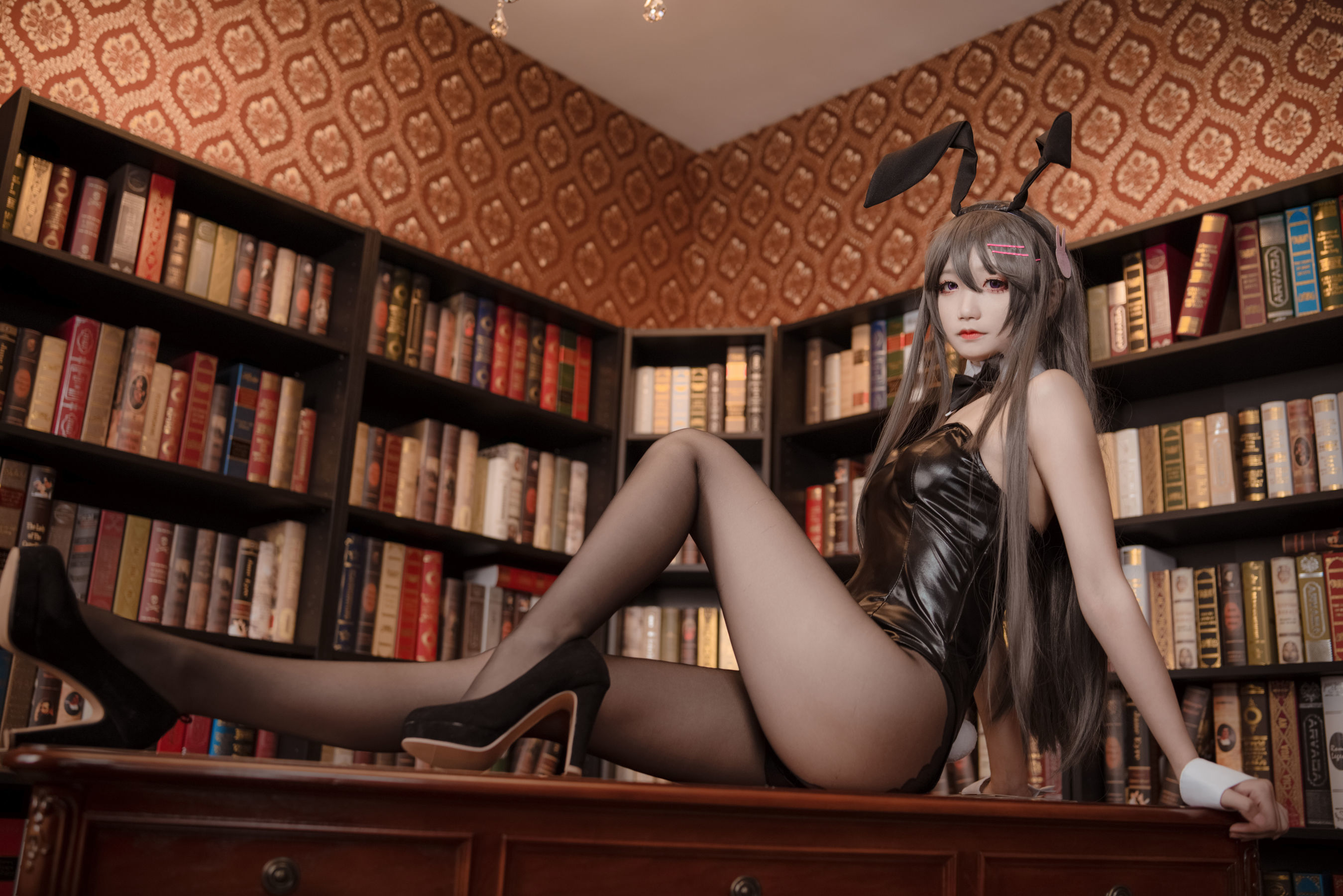 [萝莉COS] 清纯少女五更百鬼 – 樱岛麻衣兔女郎 Cosplay-第5张