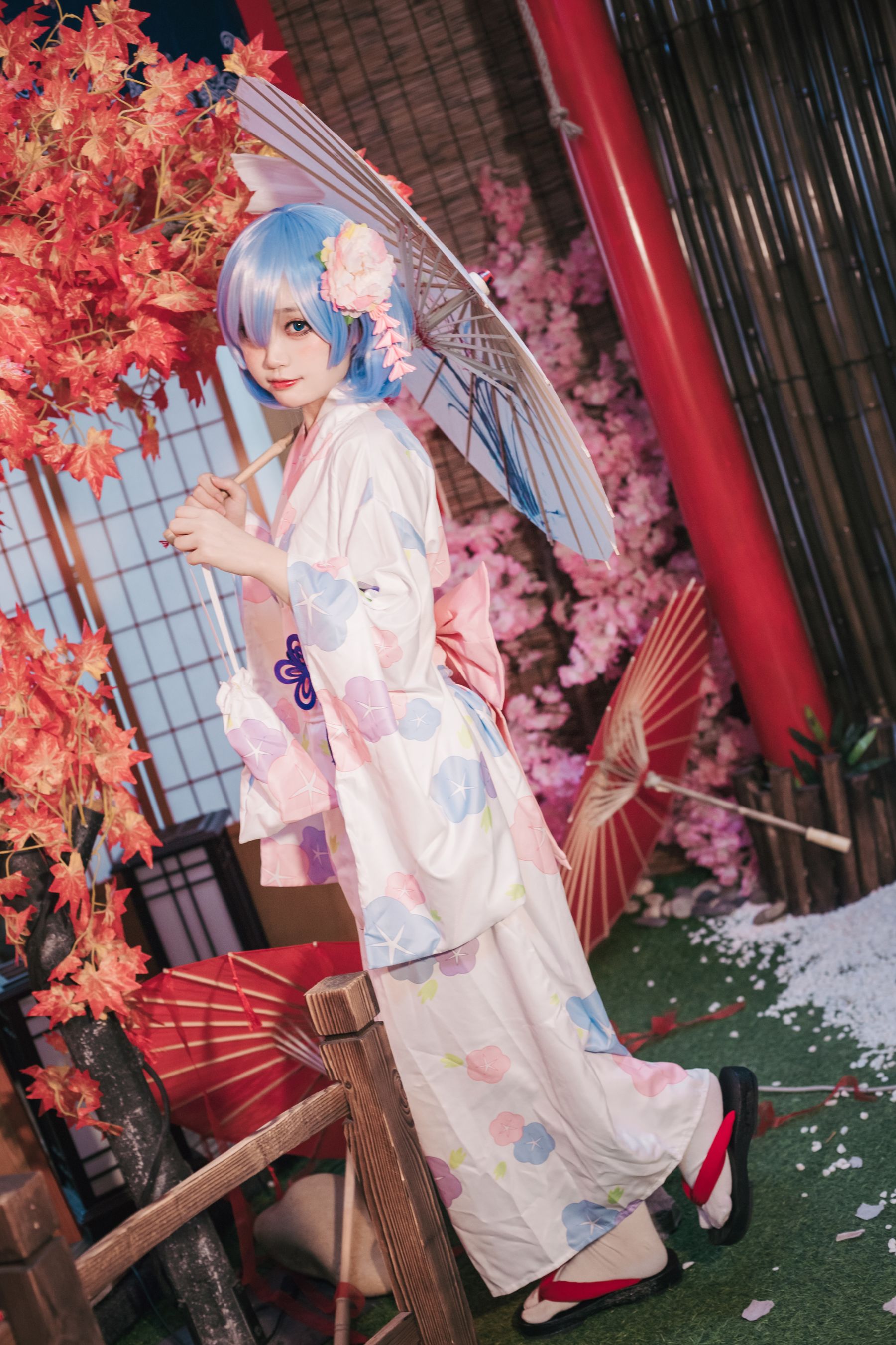 神沢永莉 – 蕾姆和风 Cosplay-第47张