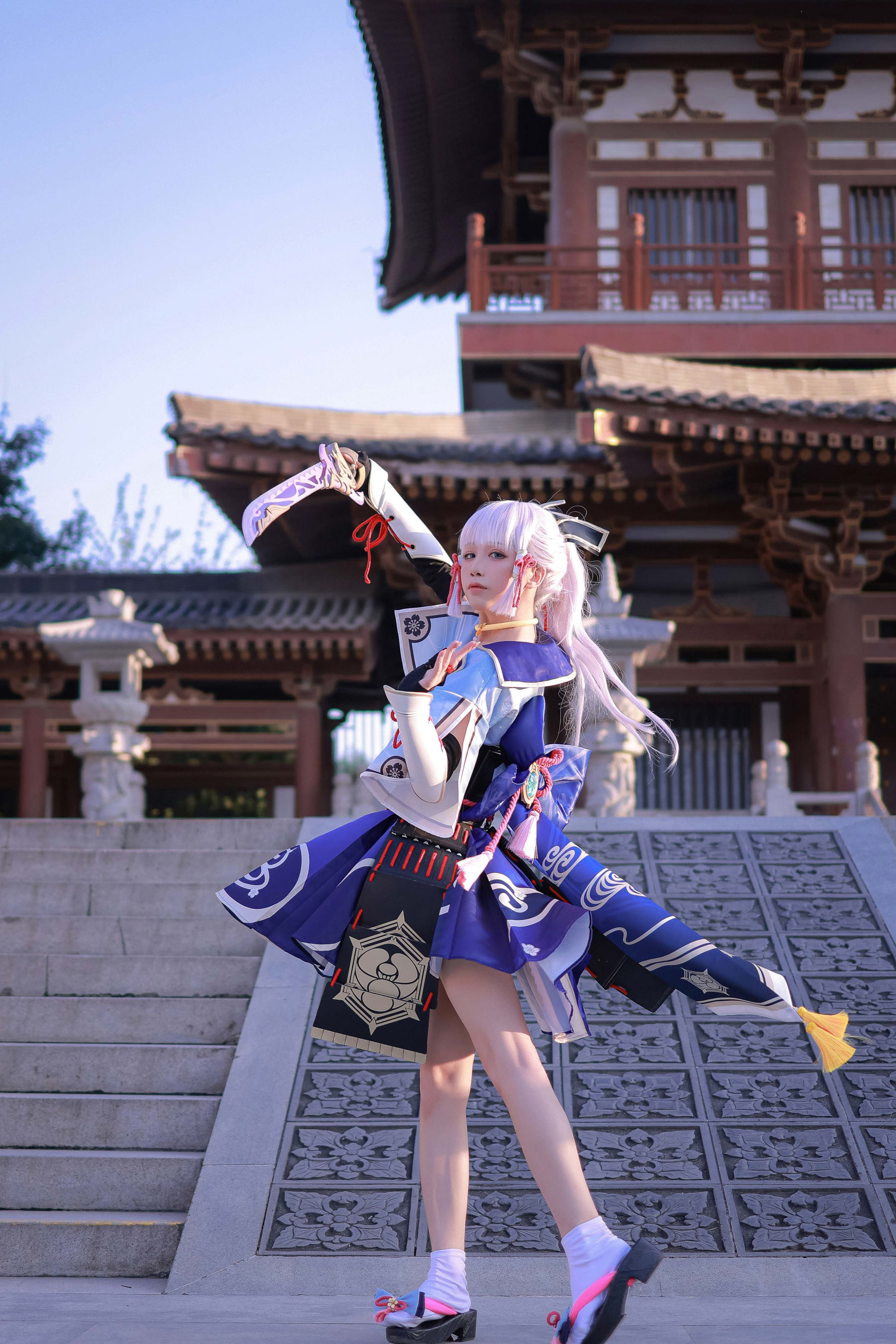 动漫博主水淼aqua – 神里绫华 Cosplay-第1张