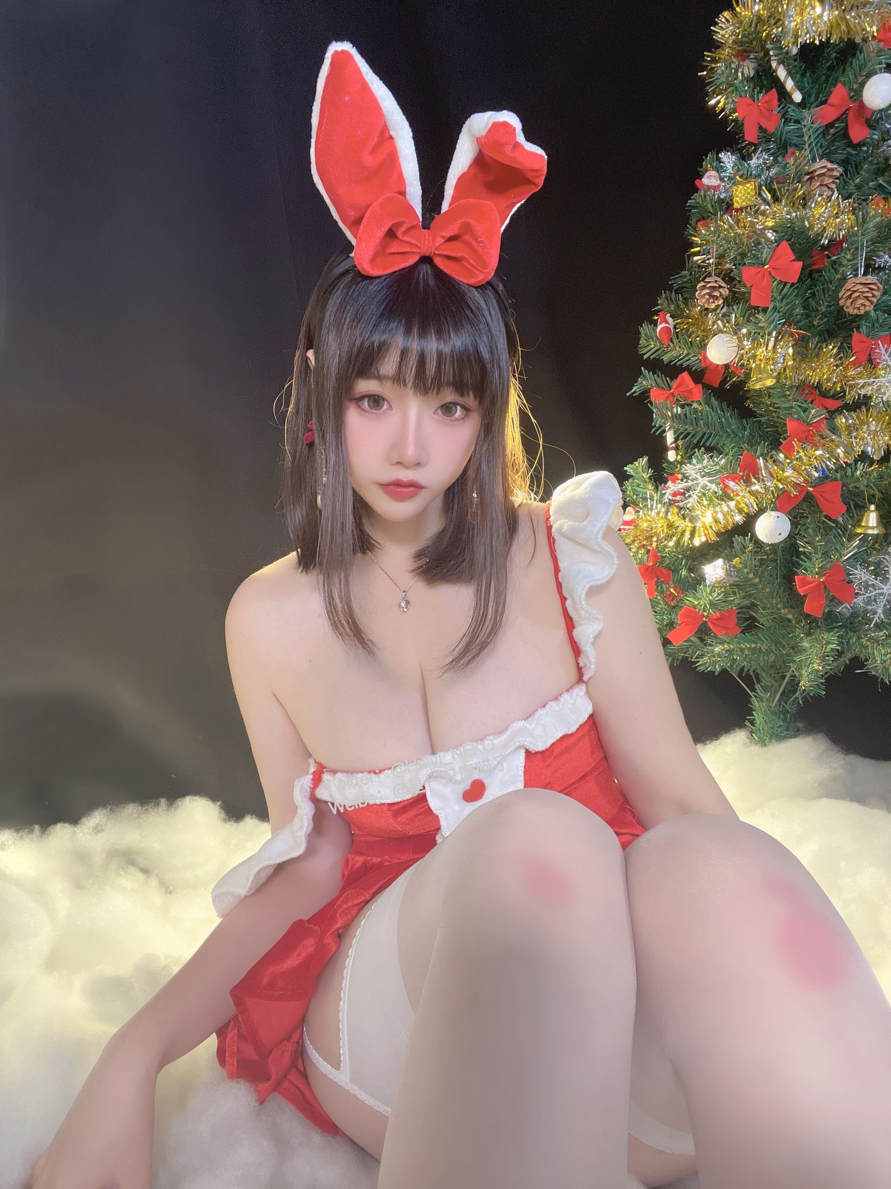 是一只废喵了 – 圣诞连衣裙 Cosplay-第6张