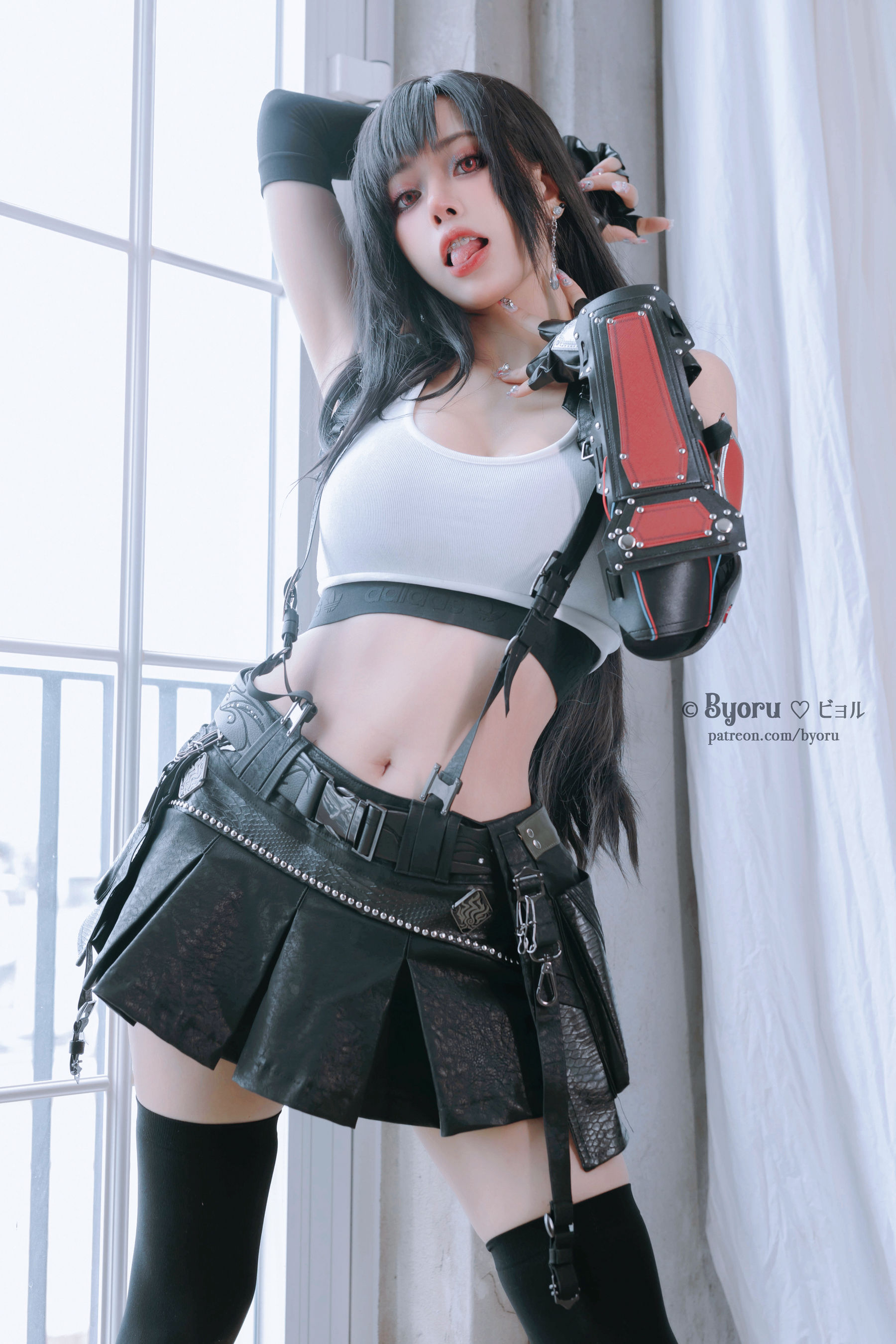 日本性感萝莉Byoru – Tifa Cosplay-第8张