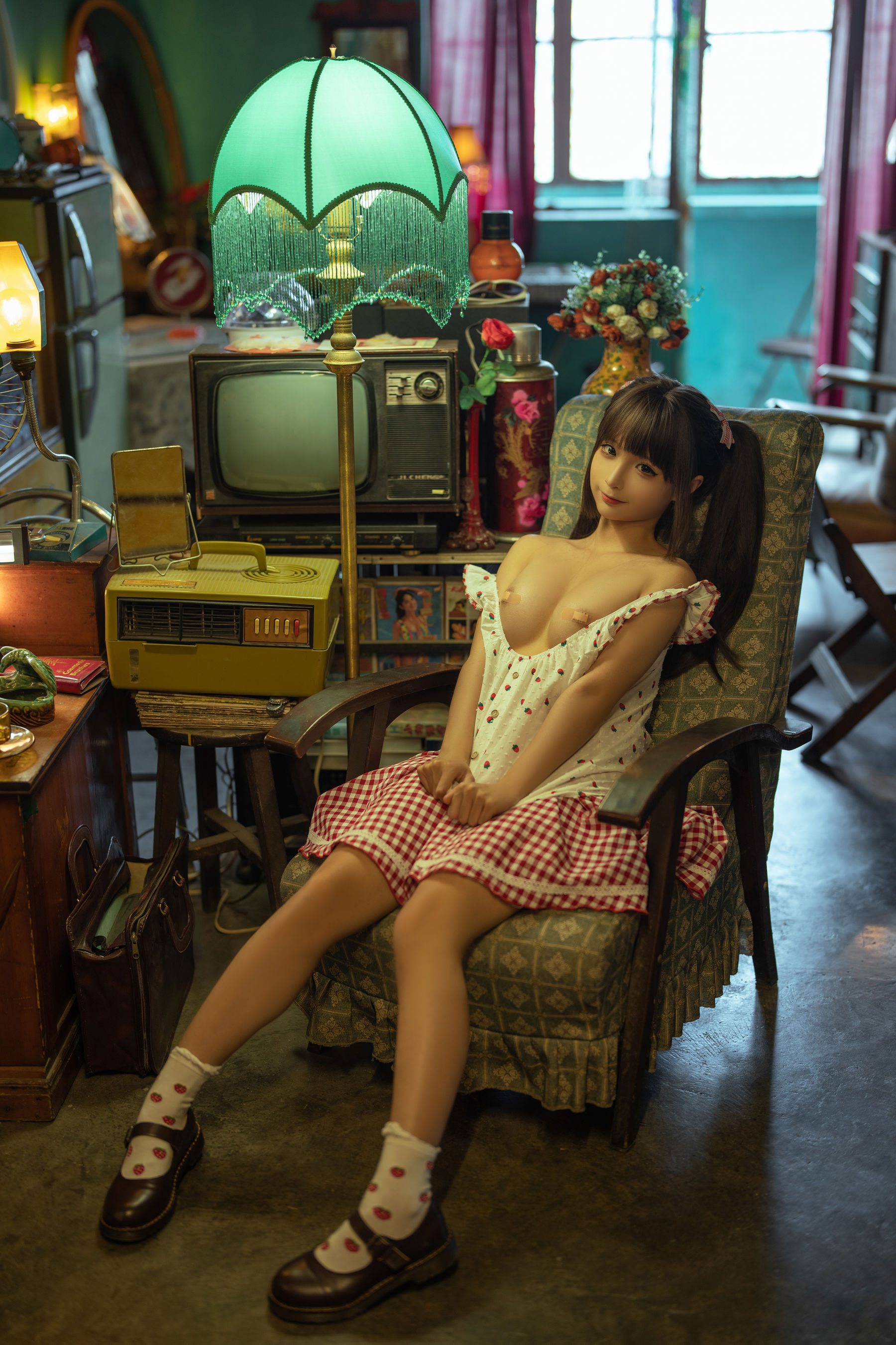 动漫博主蠢沫沫 – 红格子 Cosplay-第5张