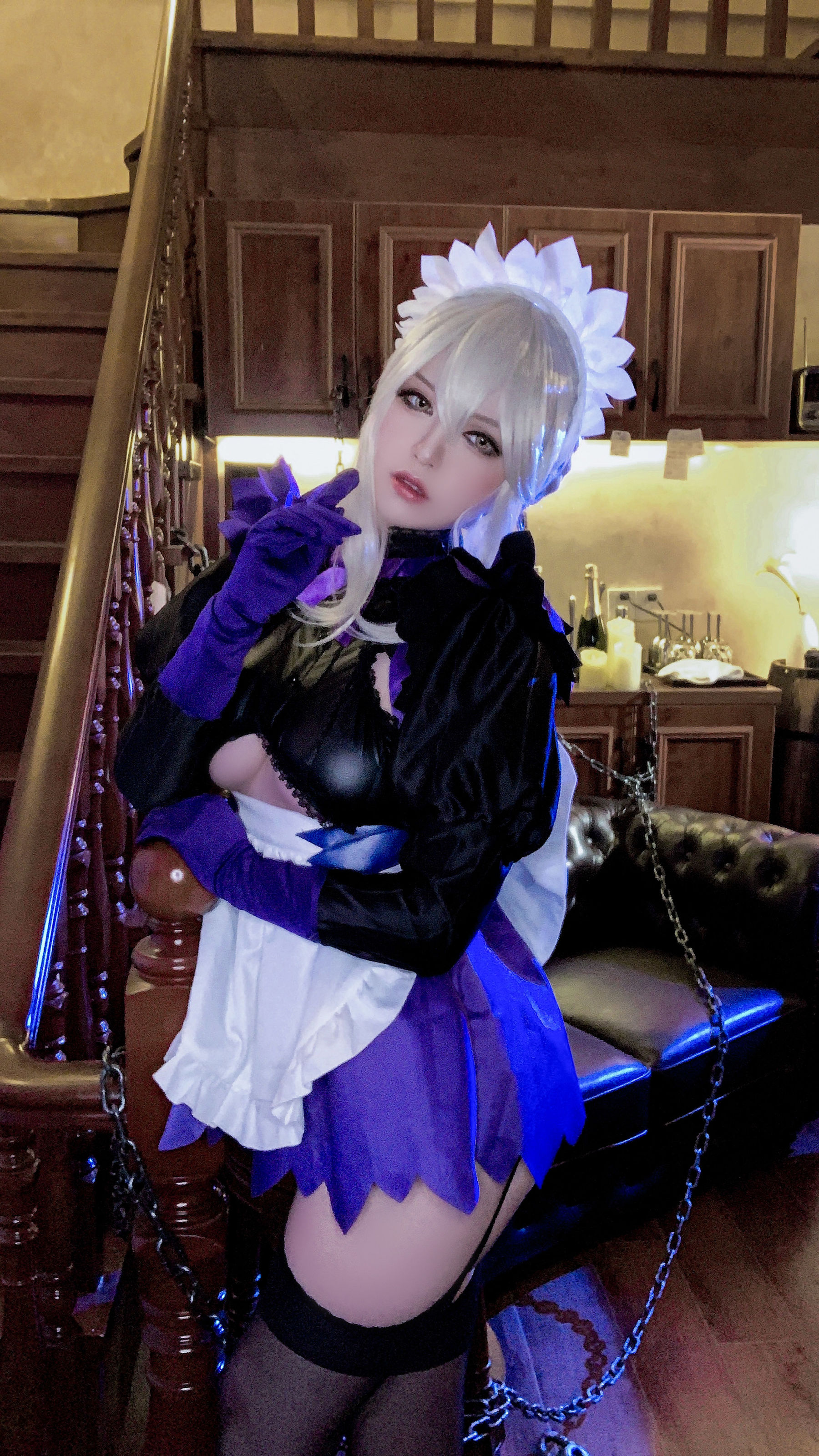 半半子 – LancerAlter Maid Cosplay-第13张