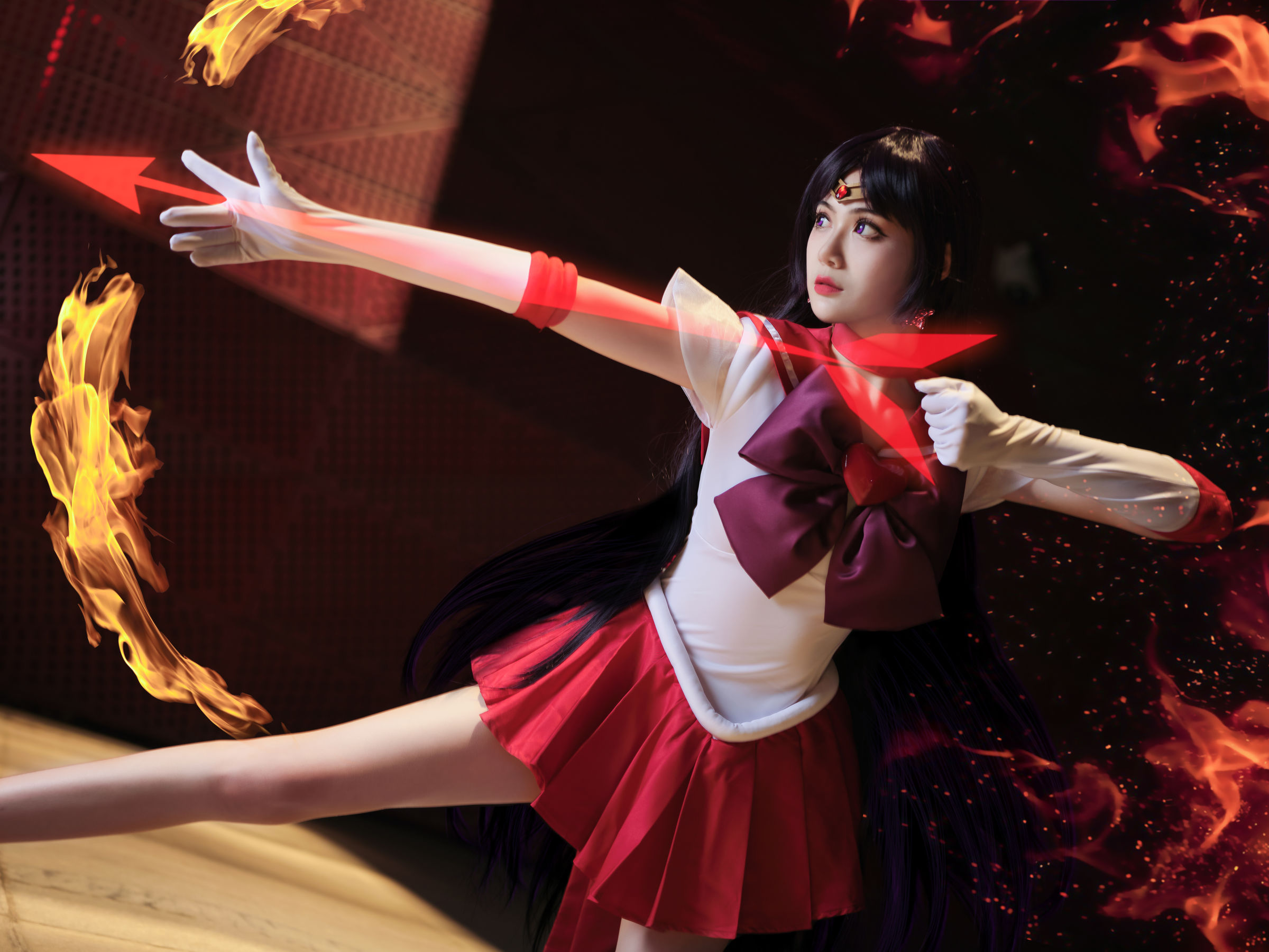 一米八的大梨子 – 火野丽 Cosplay-第6张