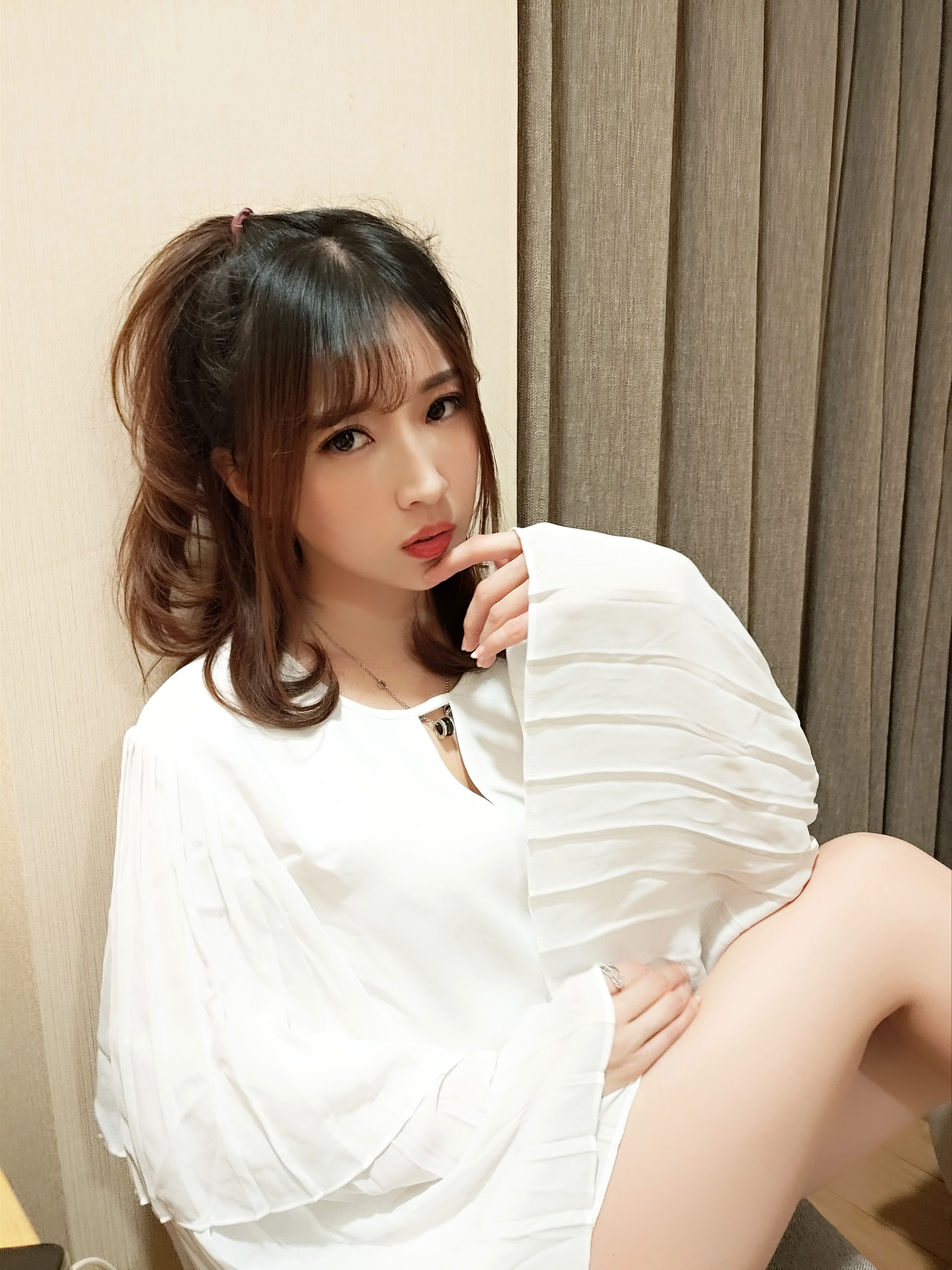 斗鱼主播小女巫露娜 – OL风肤色连裤袜 Cosplay-第7张