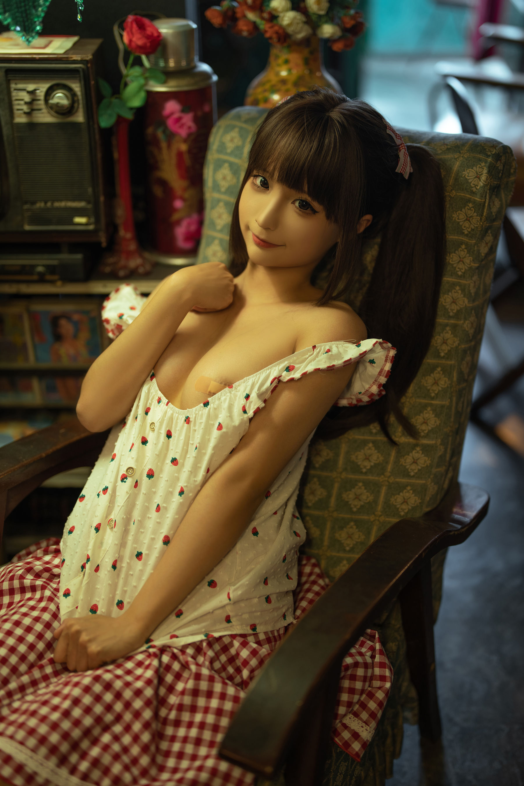 动漫博主蠢沫沫 – 红格子 Cosplay-第4张