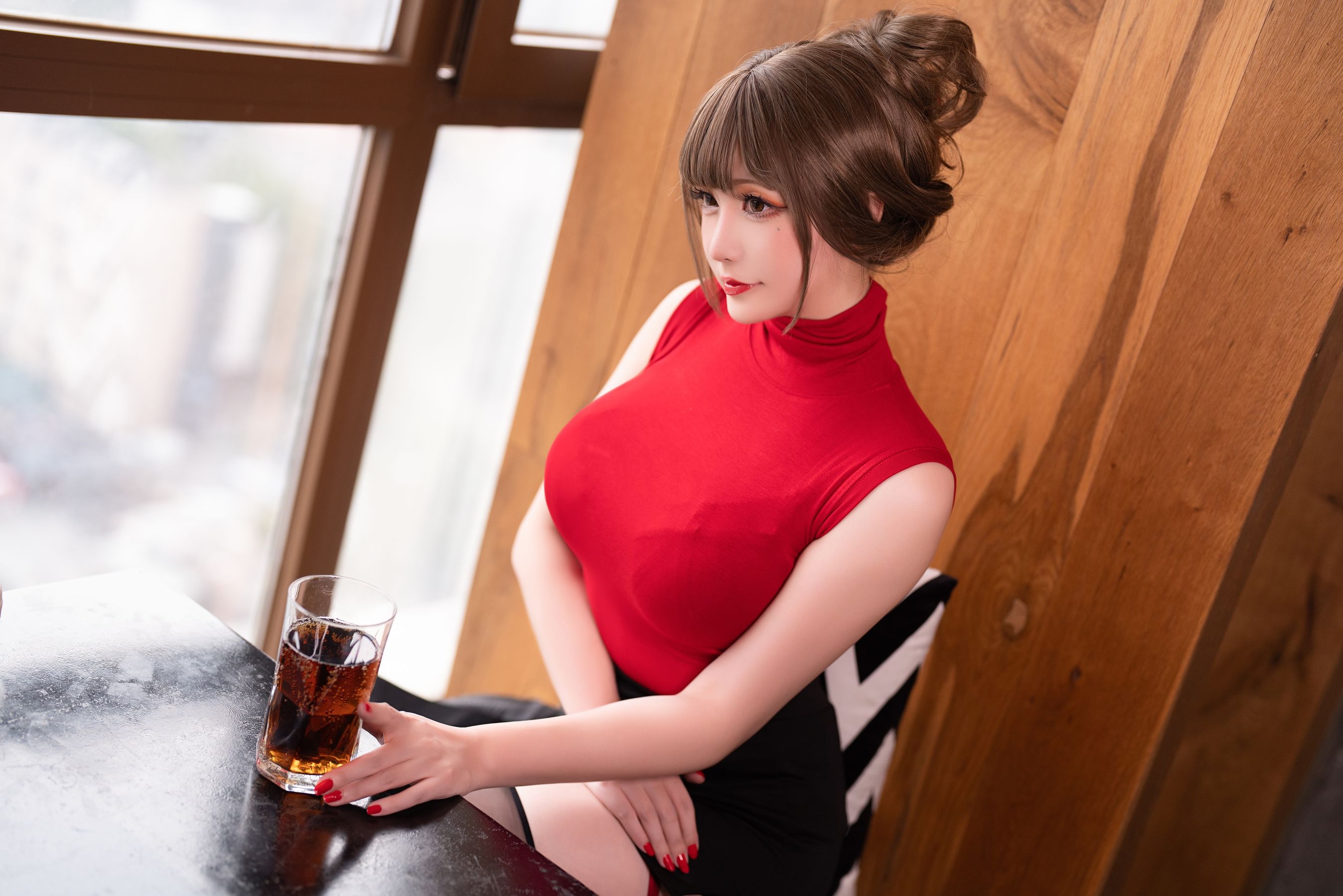 Coser小姐姐星之迟迟 – 约会OL Cosplay-第2张