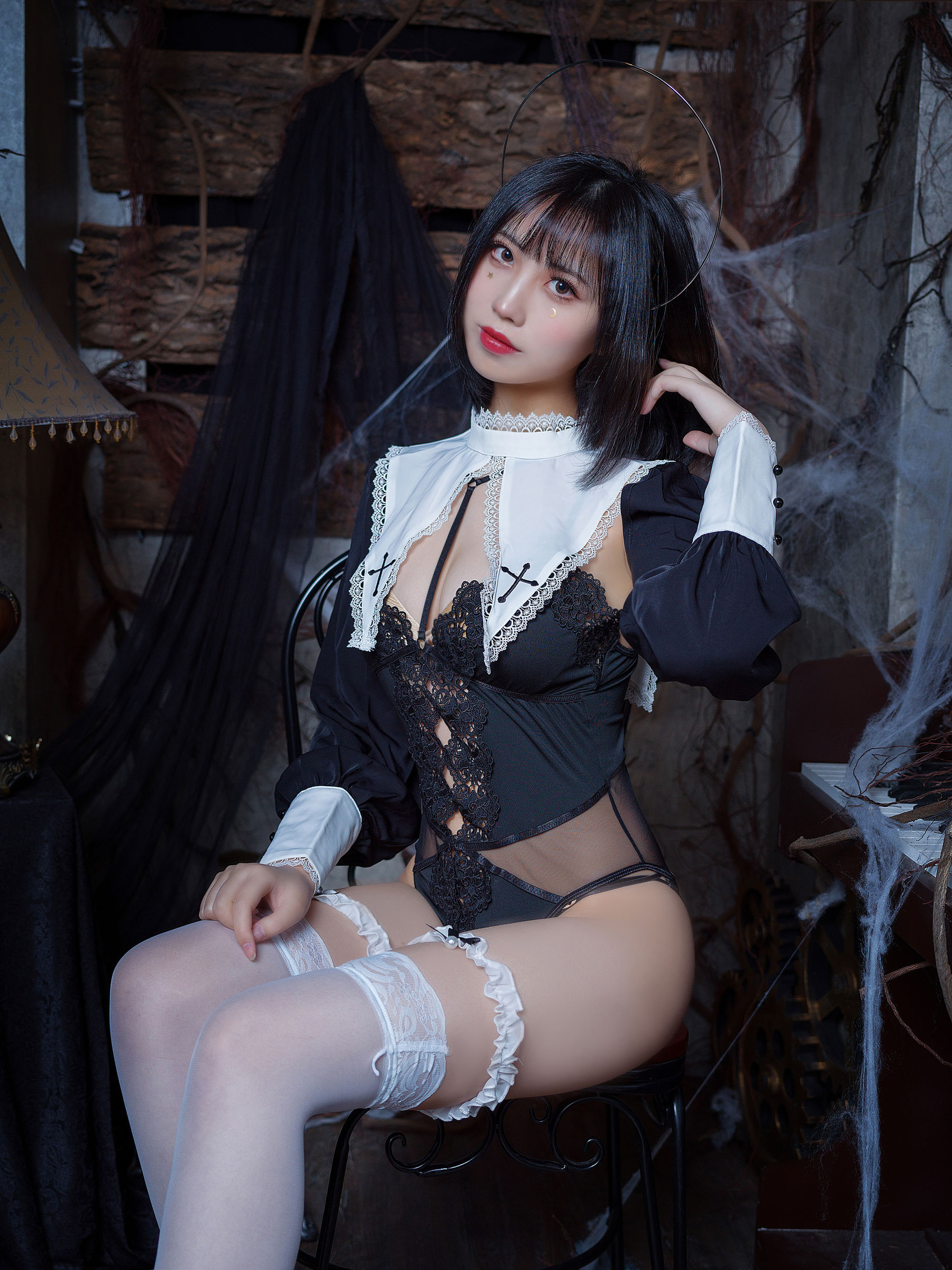 二次元少女念雪ww – 修女 Cosplay-第4张