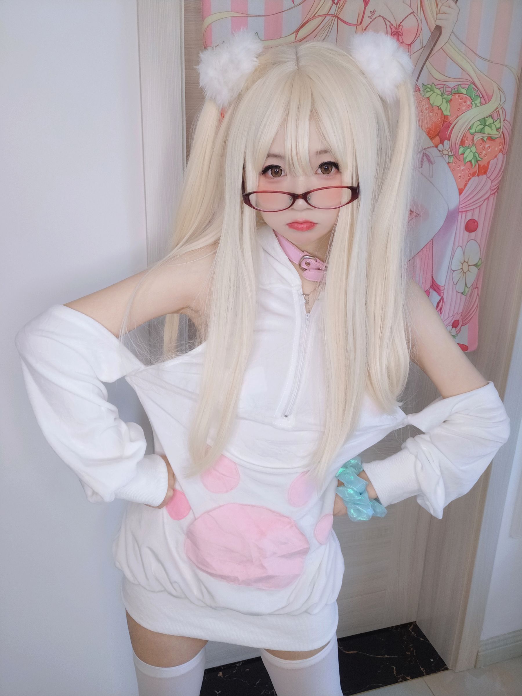 萌妹子Coser摇摇乐yoyo – 白いクリーム Cosplay-第35张