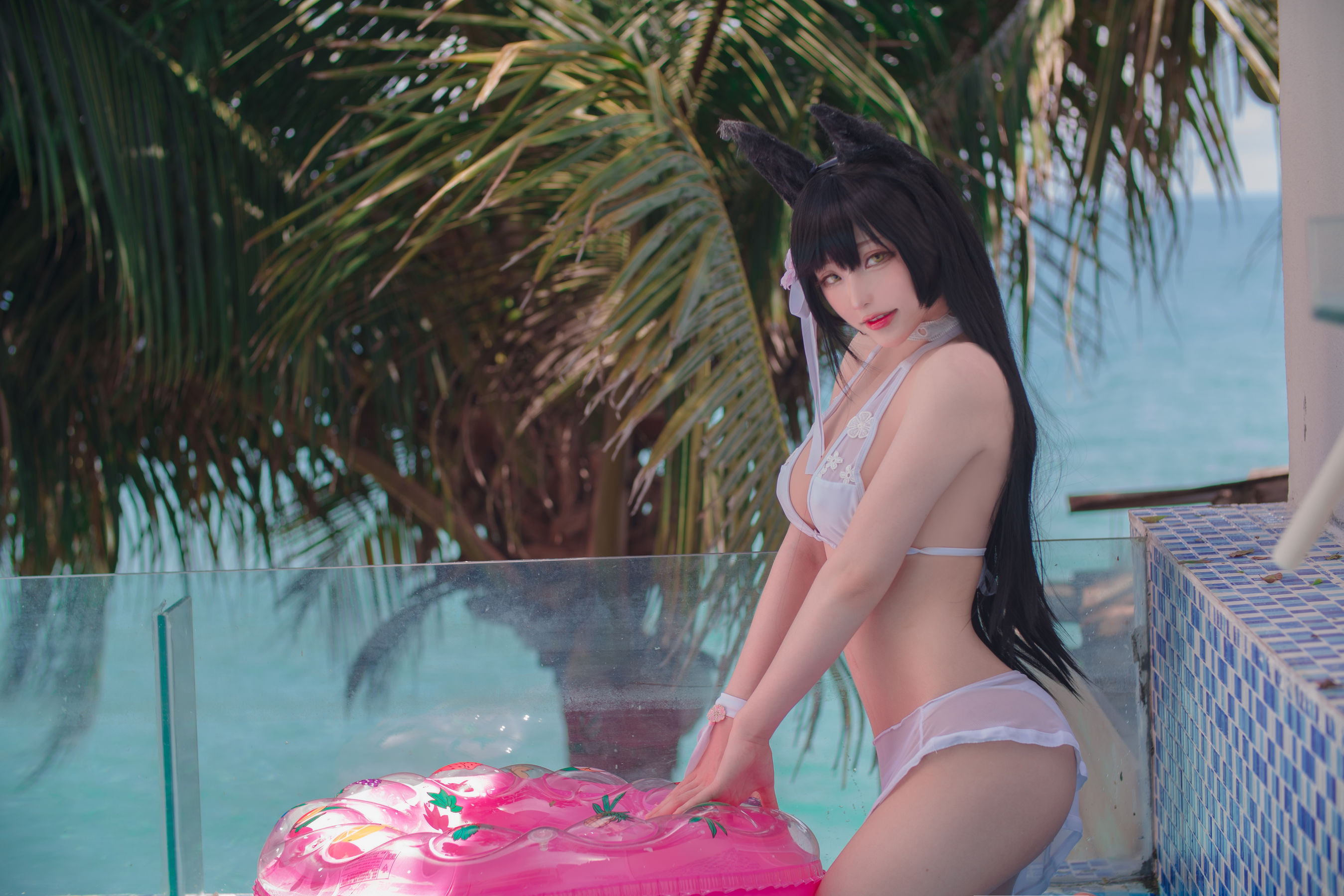 起司块wii – 爱宕泳装 Cosplay-第3张
