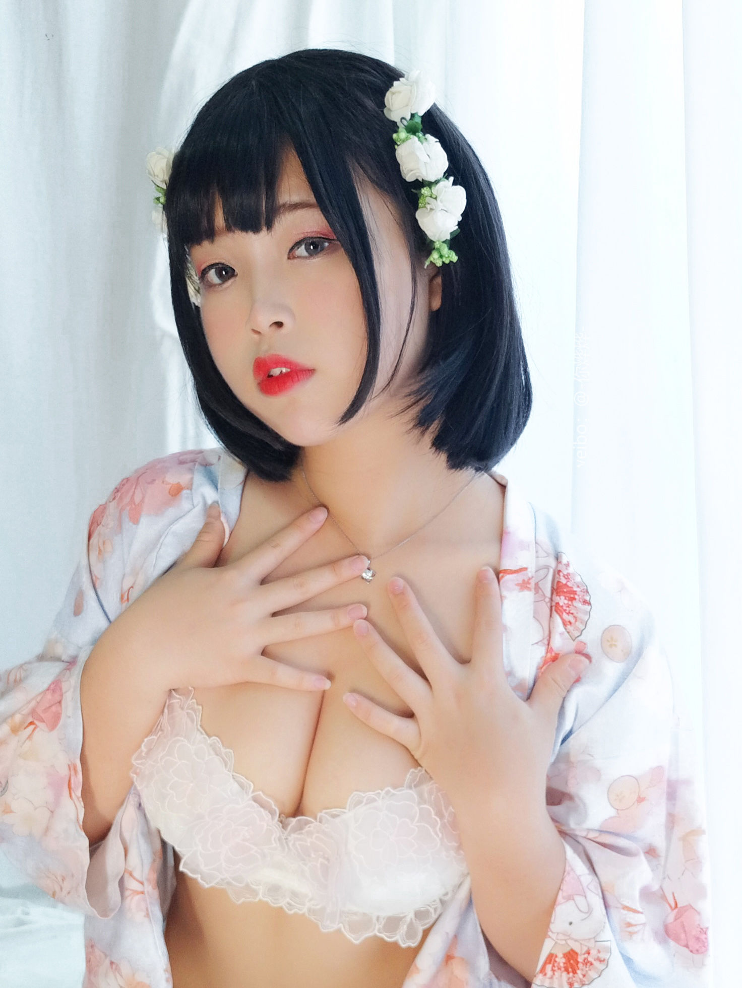 萌系小姐姐-白烨- – 花与酒与少女 Cosplay-第5张