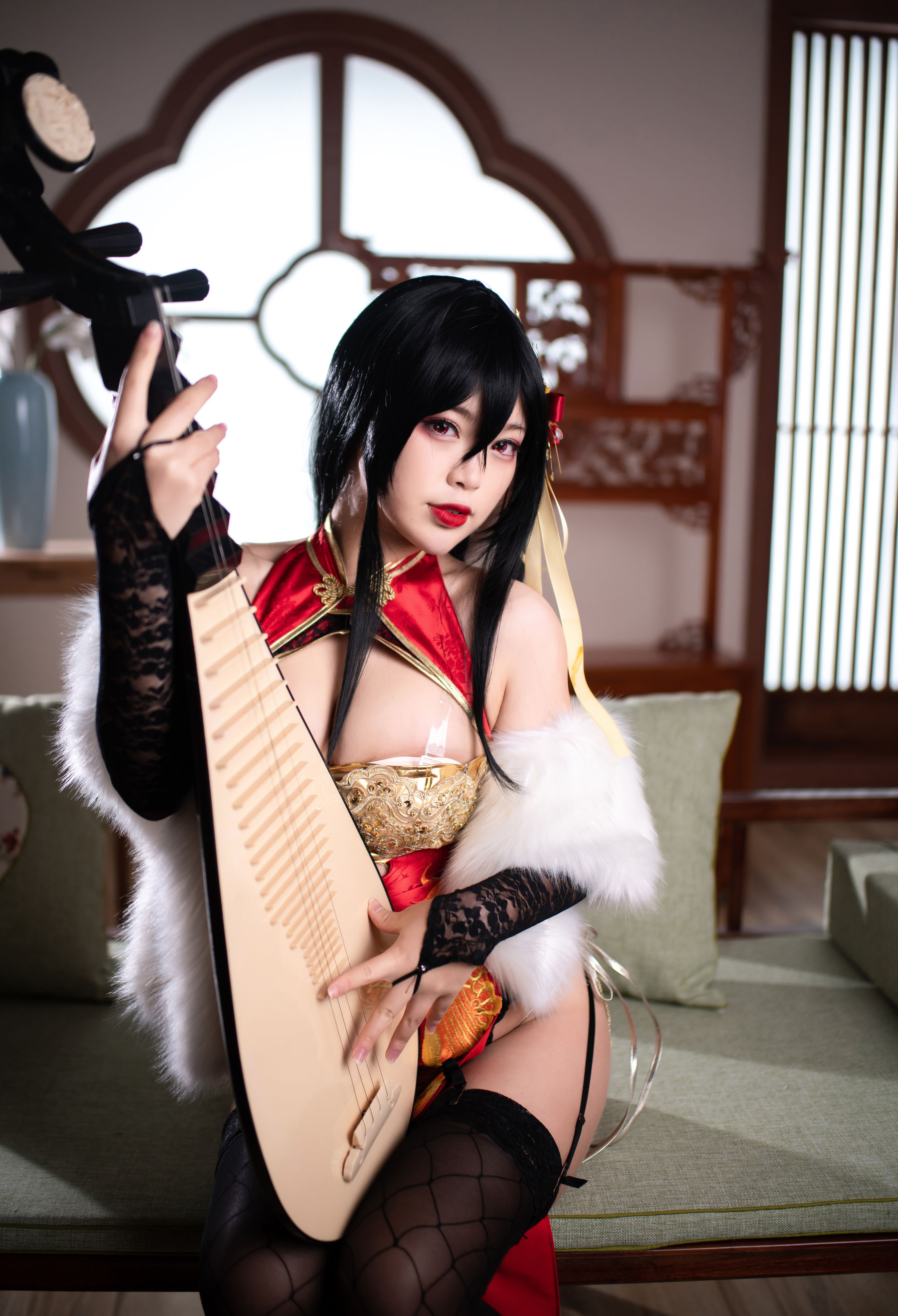 萌系小姐姐-白烨- 大凤旗袍 Cosplay-第3张