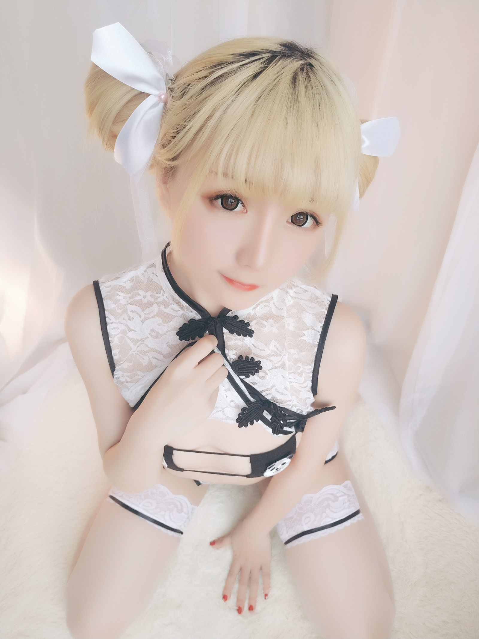 [萝莉COS] 星之迟迟 VOL.16 熊猫旗袍 Cosplay-第1张