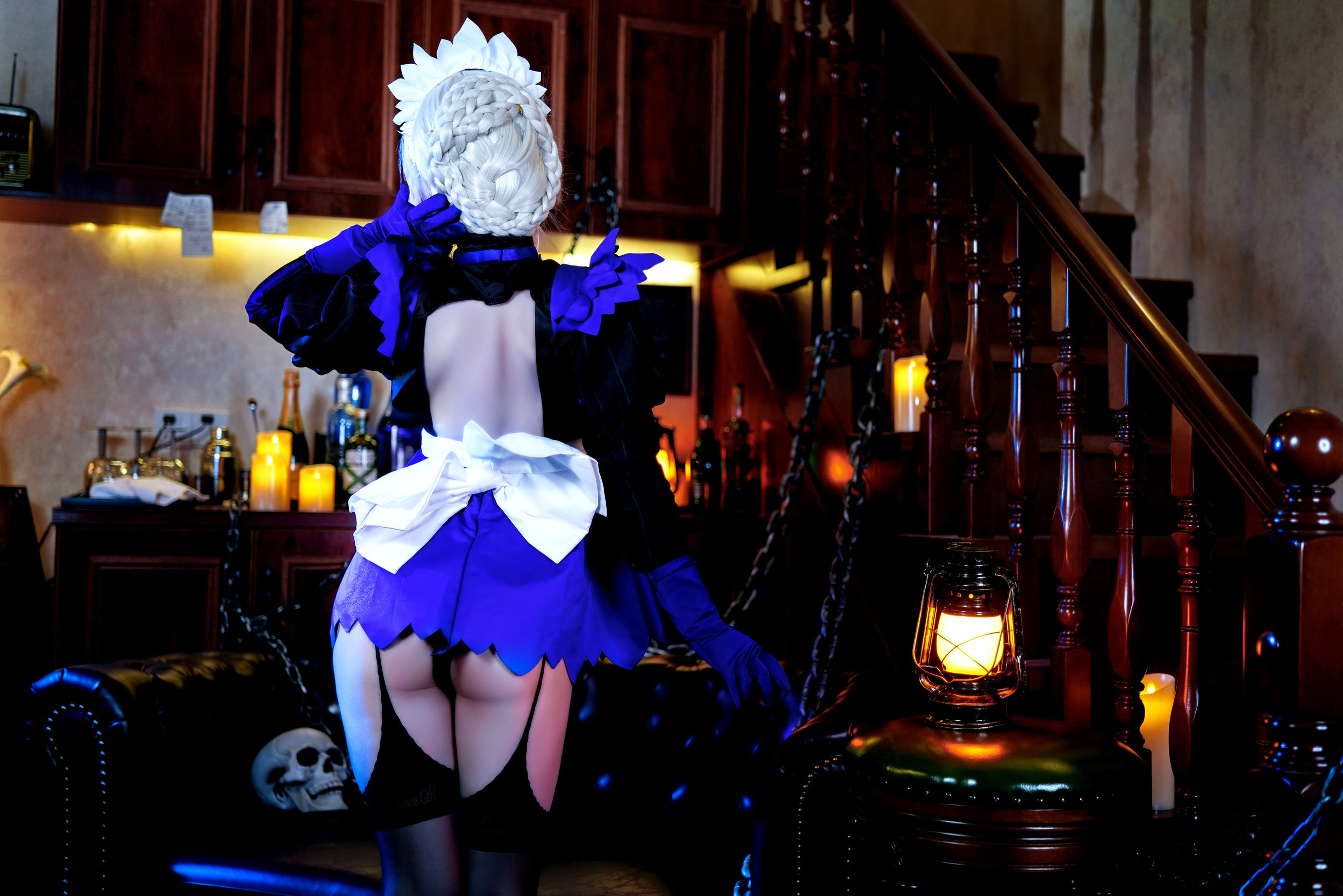 半半子 – LancerAlter Maid Cosplay-第6张