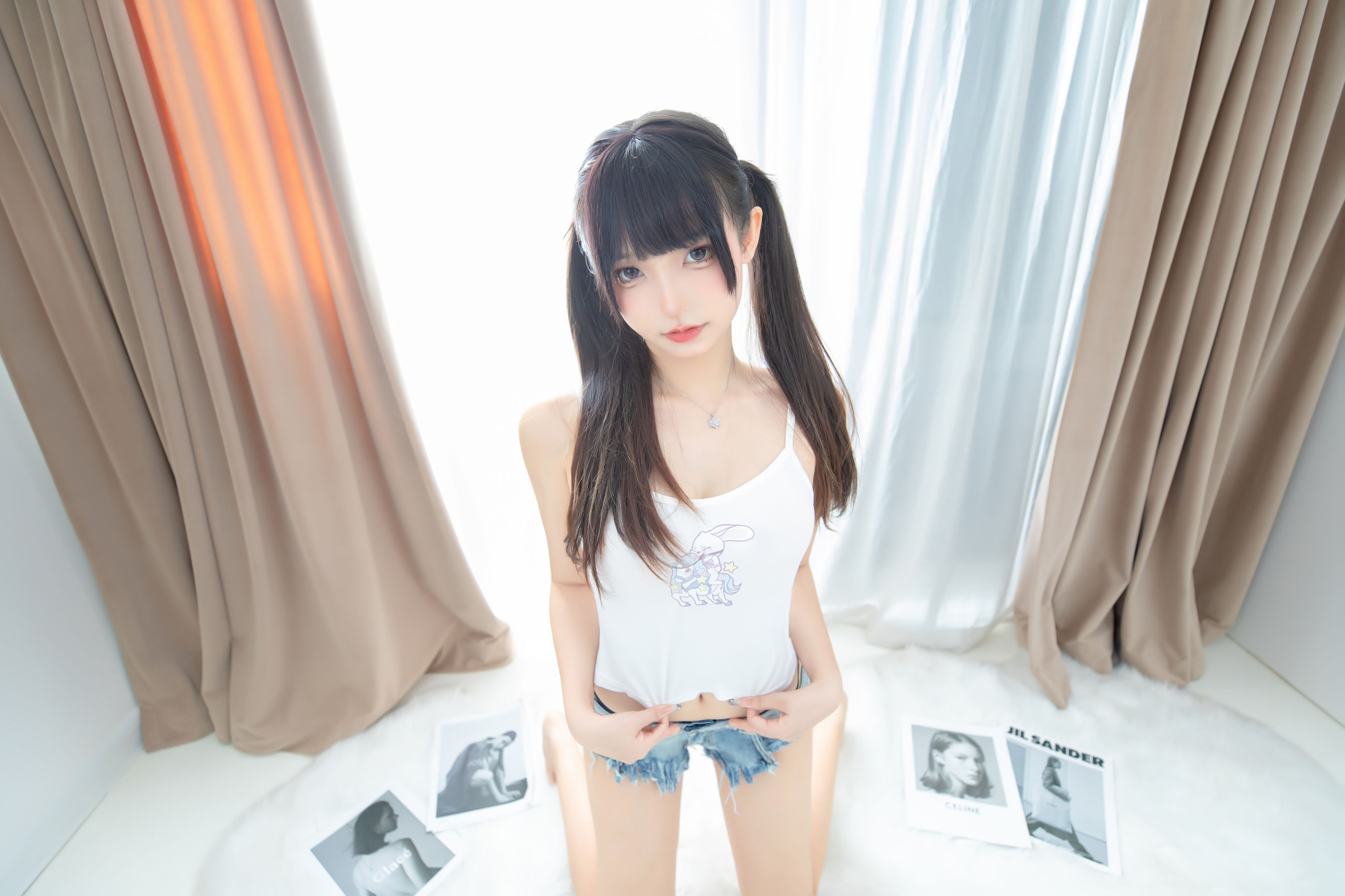 萝莉神楽板真冬 之牛仔兔兔 Cosplay-第2张
