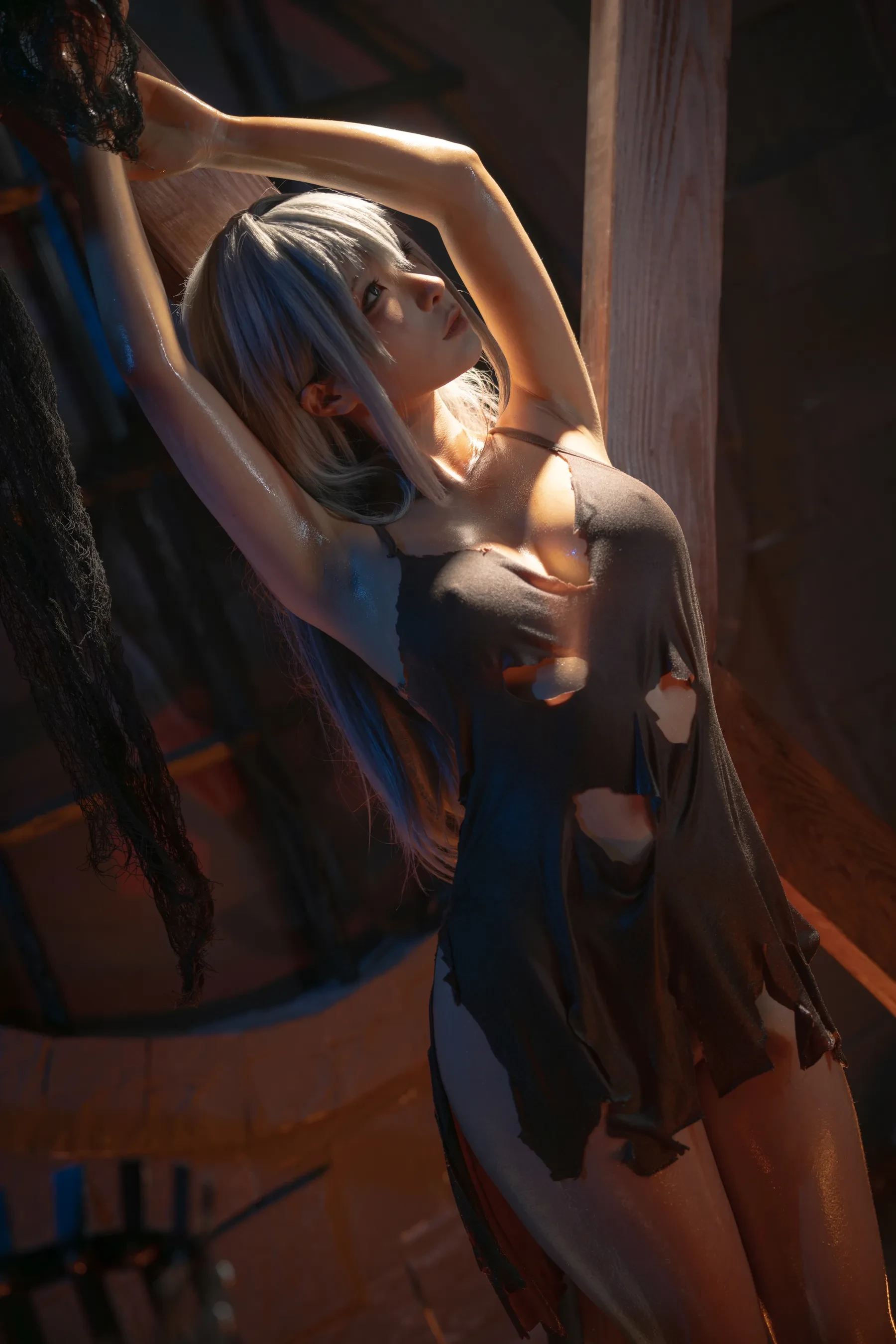 蠢沫沫 – 奴隶少女希尔薇 Cosplay-第83张