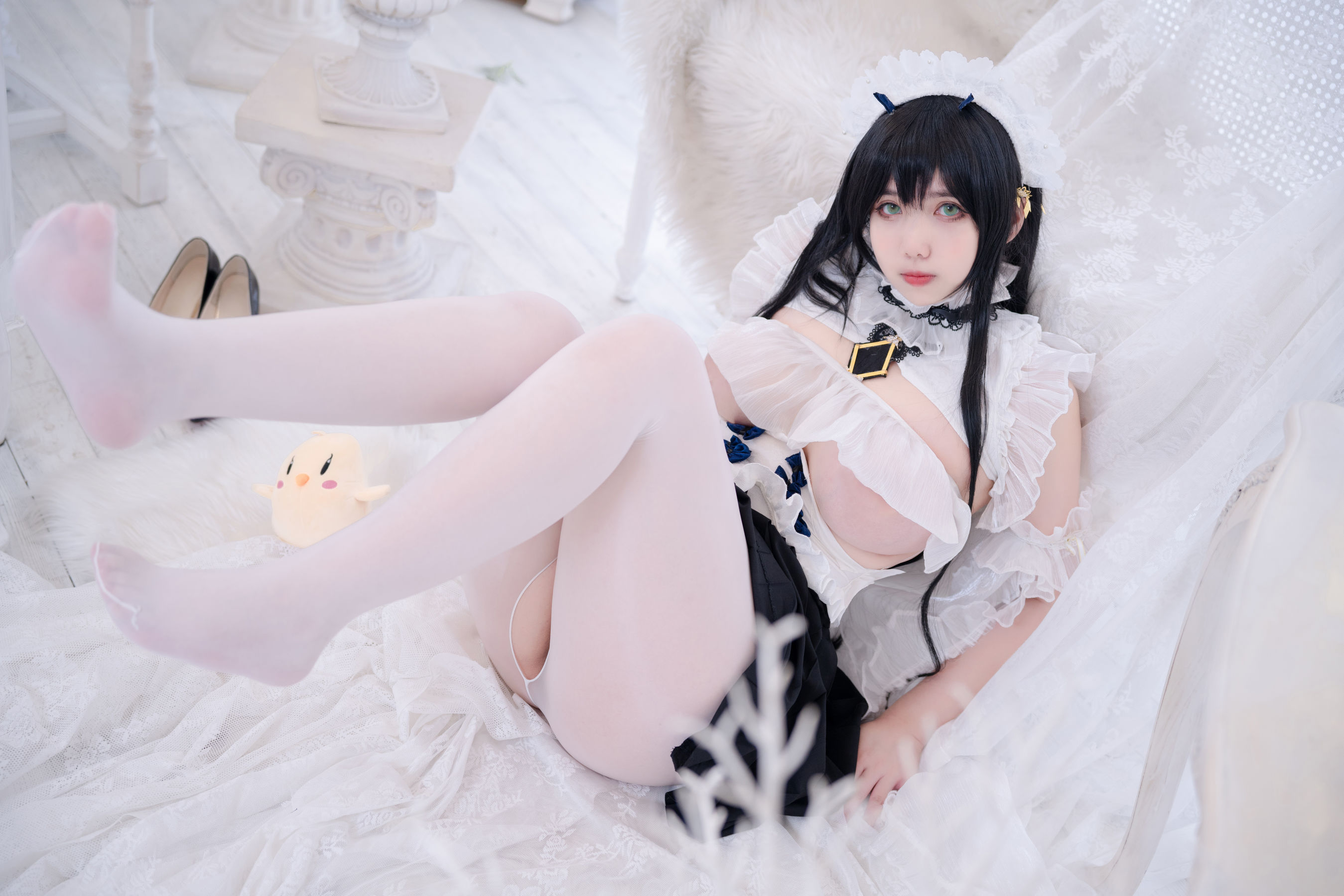 Meroko_魅瞳 – 碧蓝航线 不挠女仆没干劲的小姐姐 Cosplay-第6张