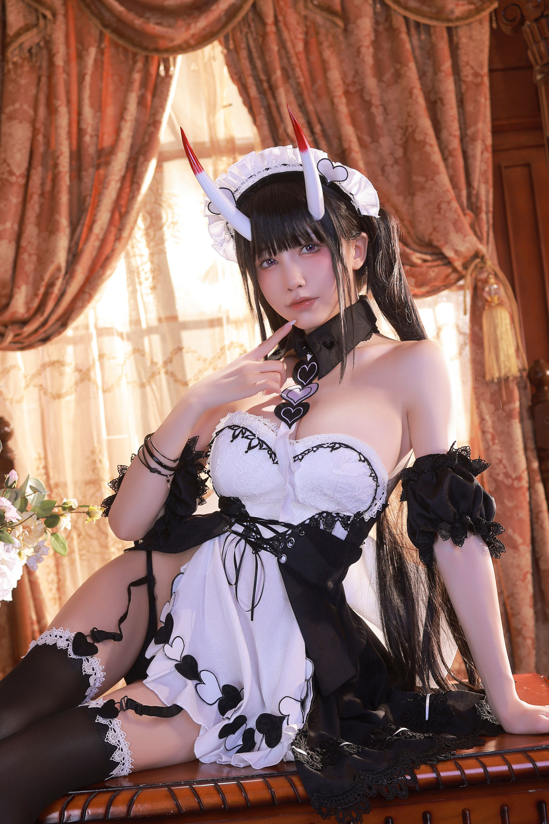 动漫博主水淼aqua – Noshiro maid Cosplay-第2张