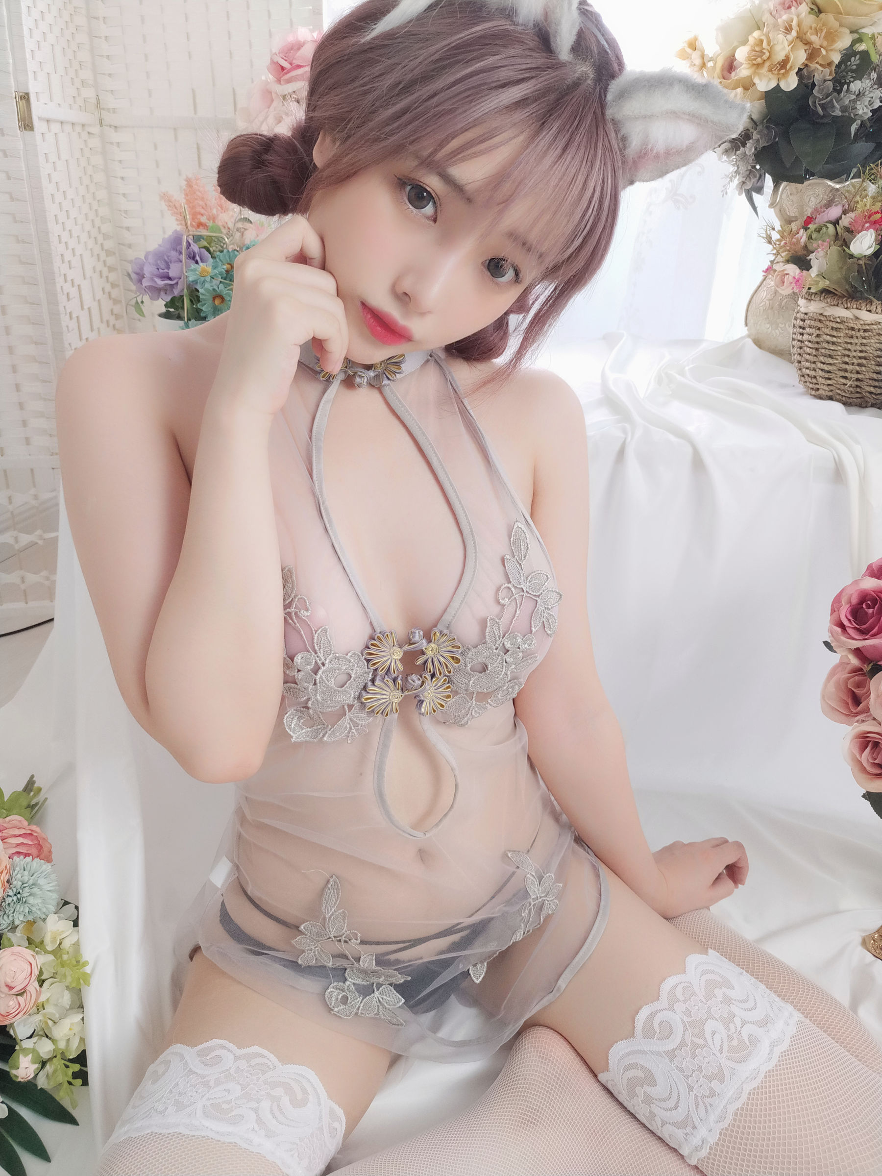 动漫博主雯妹 – 旗袍 Cosplay-第6张