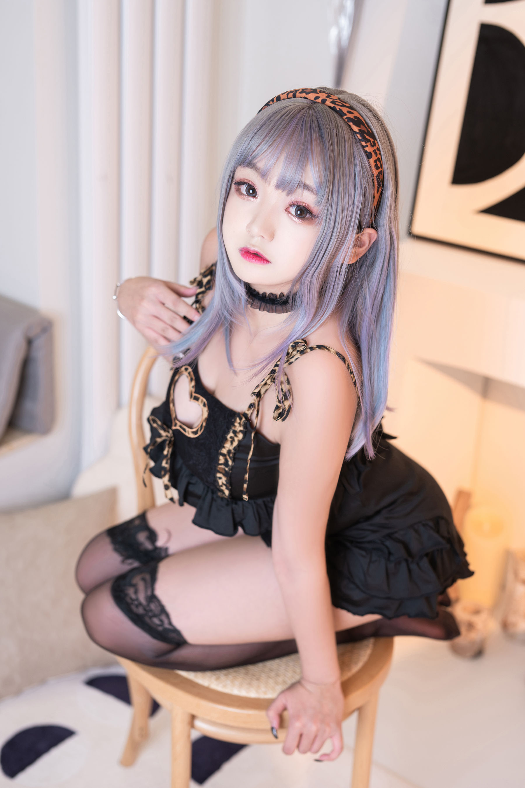 动漫博主恩田直幸 – 连体小豹纹 Cosplay-第7张