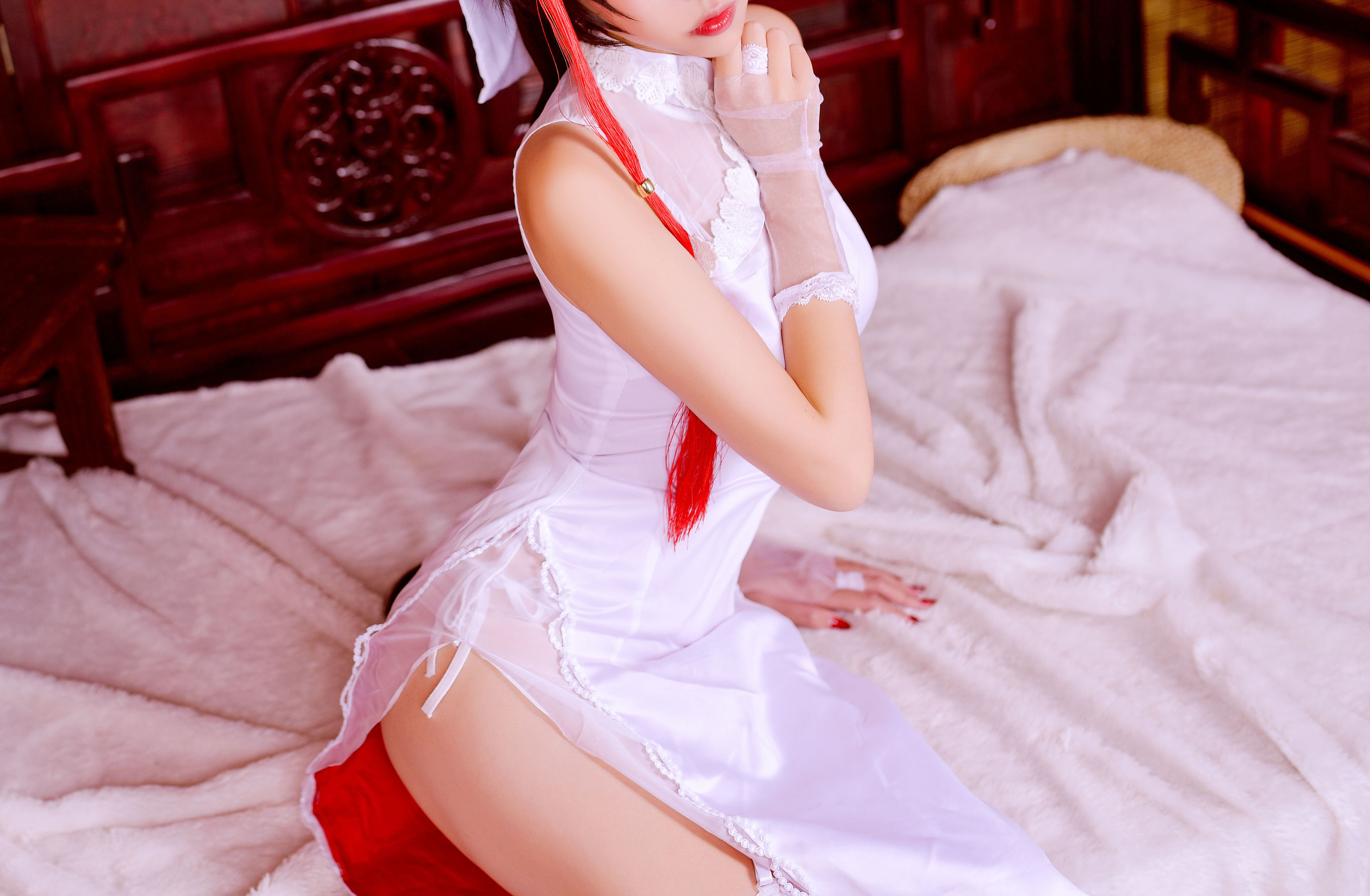 人气Coser二佐Nisa – 碧蓝航线 高雄旗袍 Cosplay-第1张