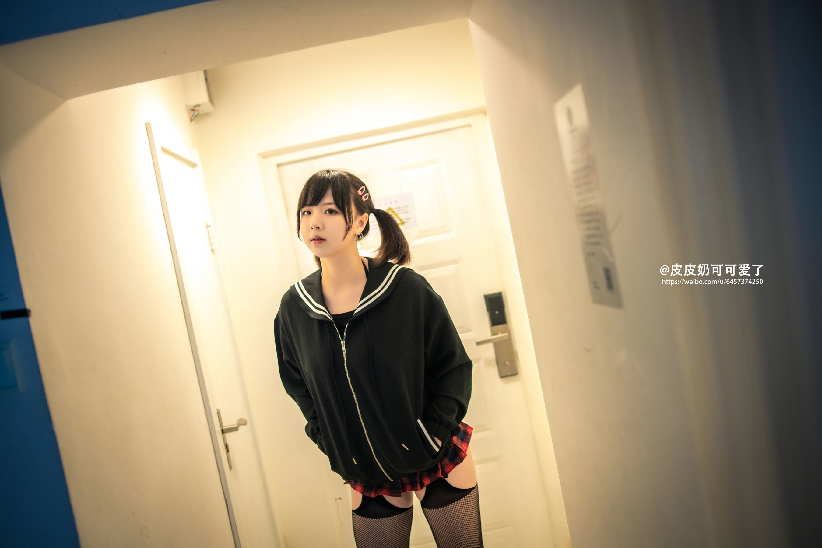 皮皮奶可可爱了啦 黑网袜 Cosplay-第45张