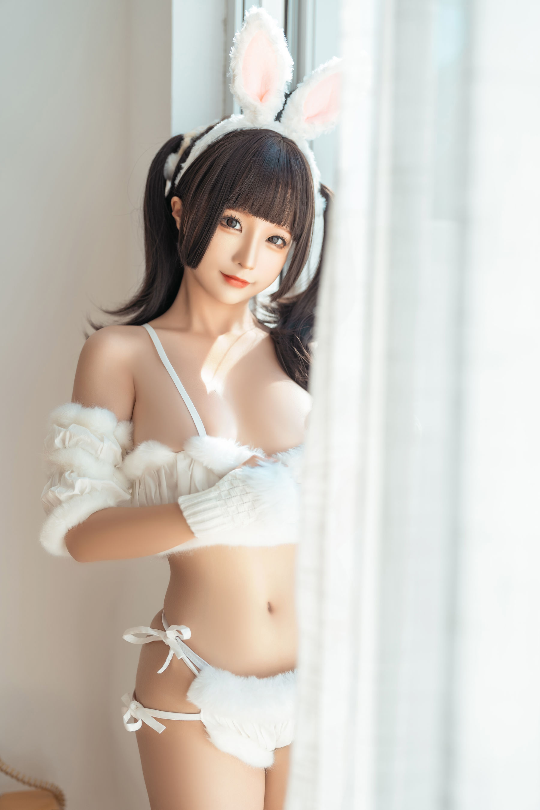 动漫博主蠢沫沫 – 绵绵兔 Cosplay-第53张
