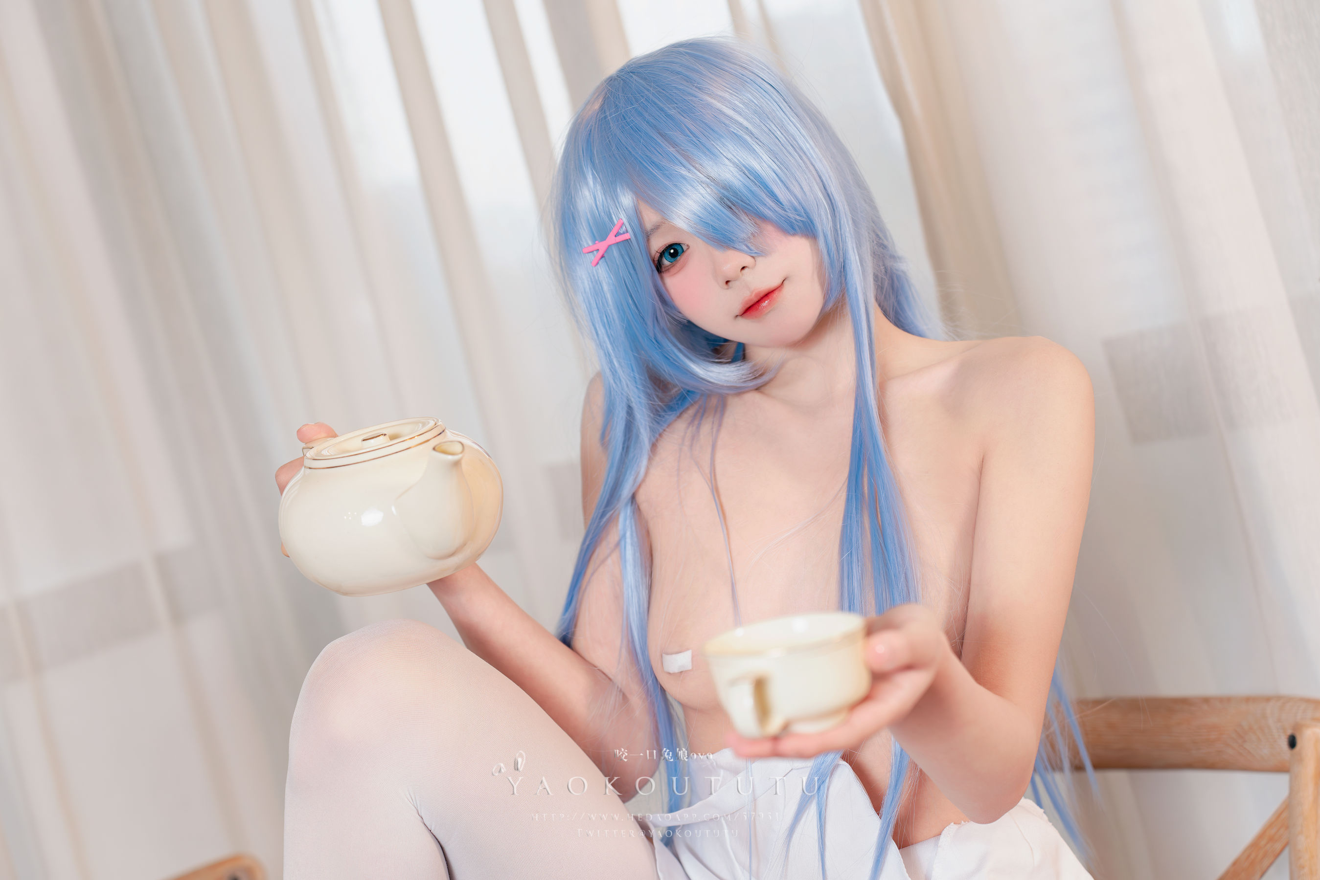 咬一口兔娘 – 蕾姆喵喵 Cosplay-第36张
