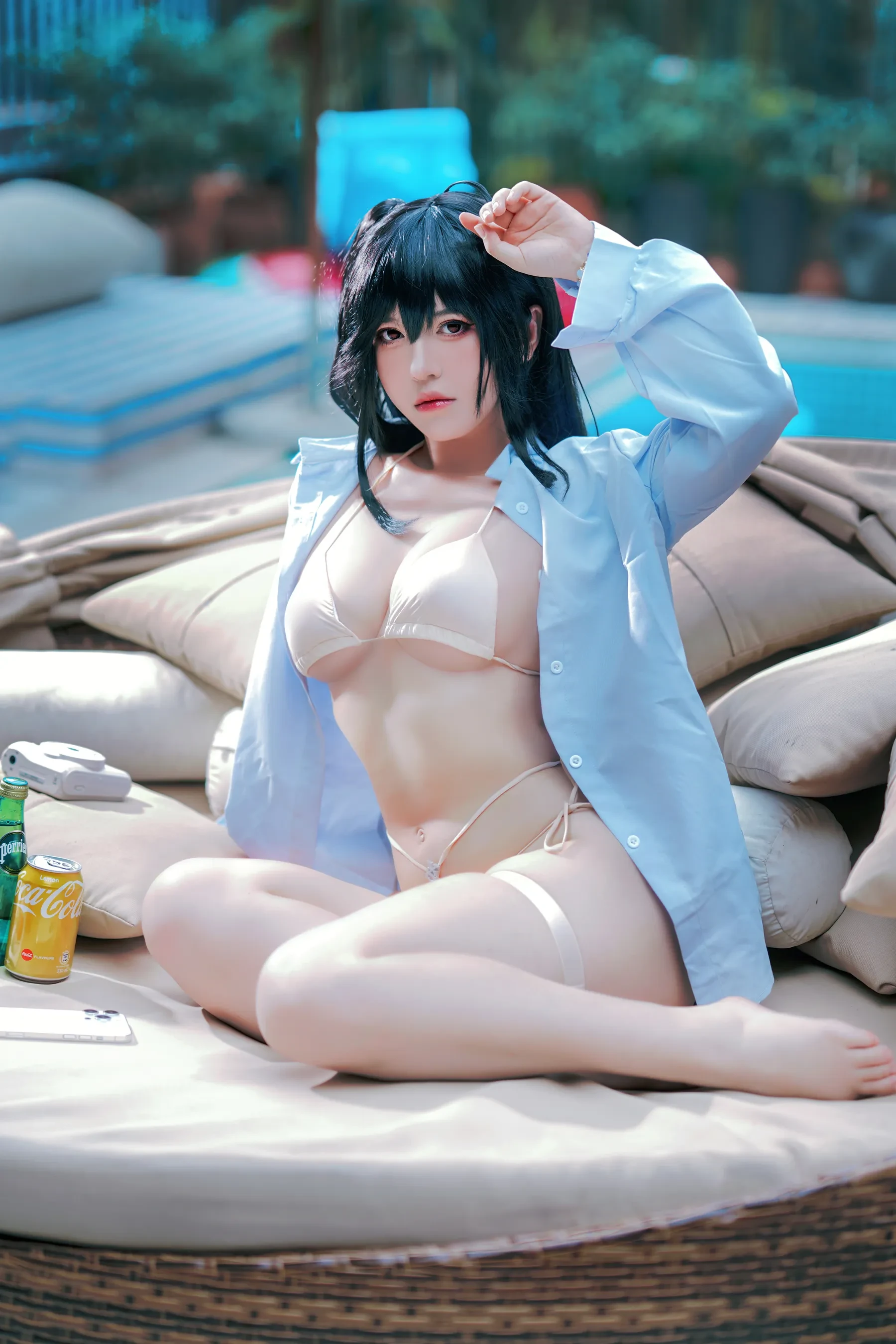 半半子 – 大鳳水着 Cosplay-第4张