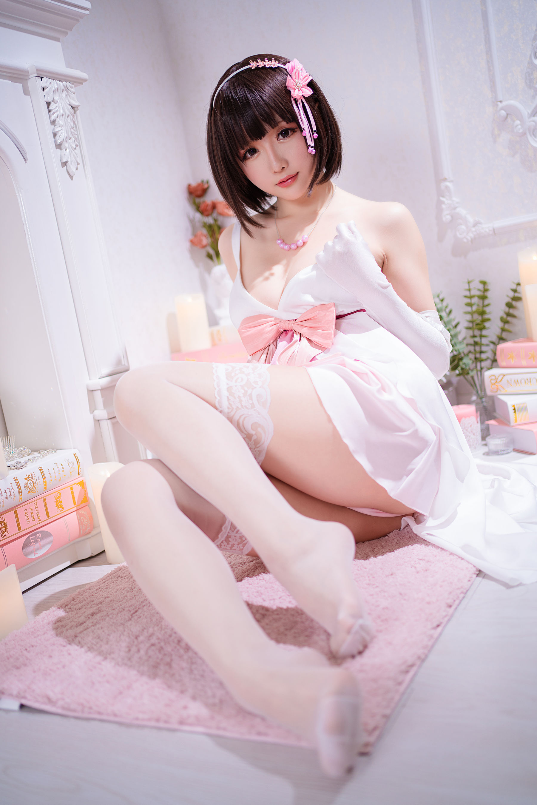 Coser小姐姐星之迟迟 – 加藤惠 特典礼服 Cosplay-第1张