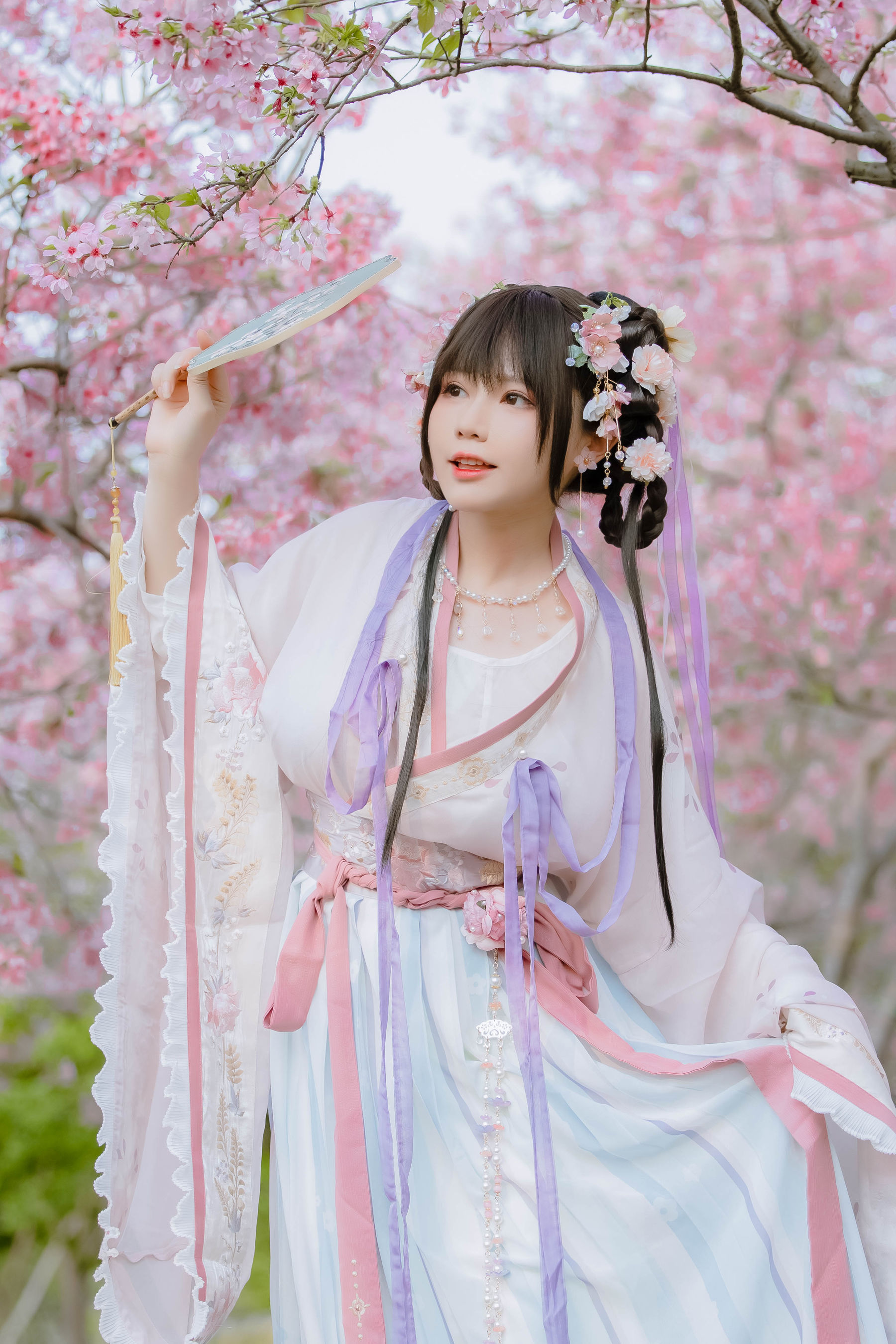 萌妹子Nyako喵子 – 樱花汉服 花神祈愿 Cosplay-第46张