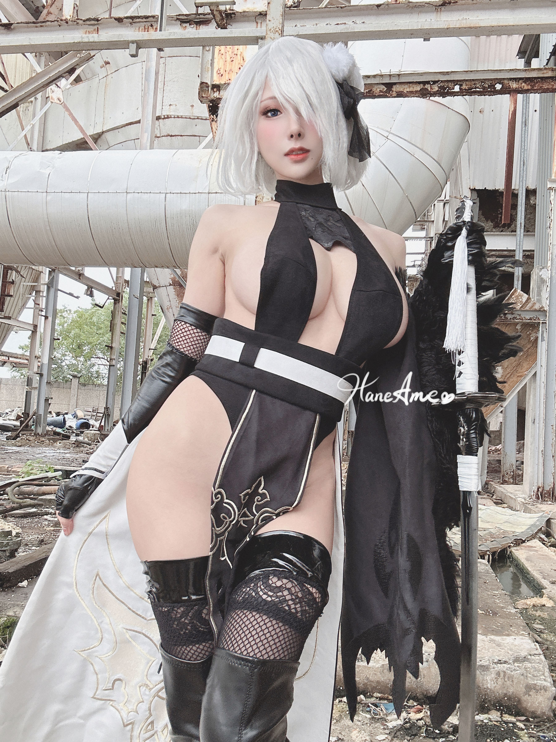 Hane Ame 雨波写真 – Nier 2BSelfie Cosplay-第2张