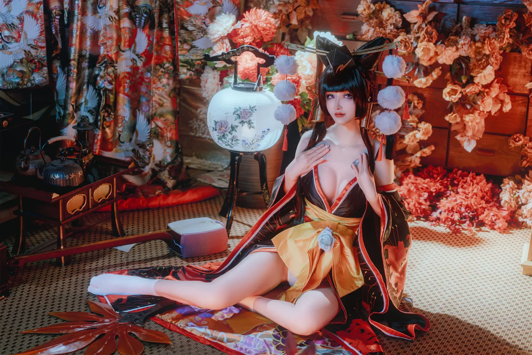 鹿八岁baby – 死或生 女天狗 Cosplay-第7张