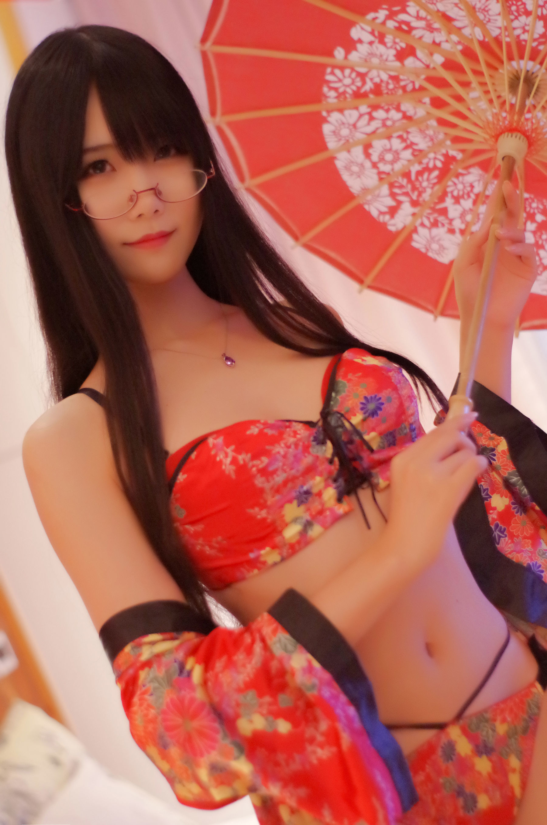 动漫博主曉美媽 浴衣 Cosplay-第1张