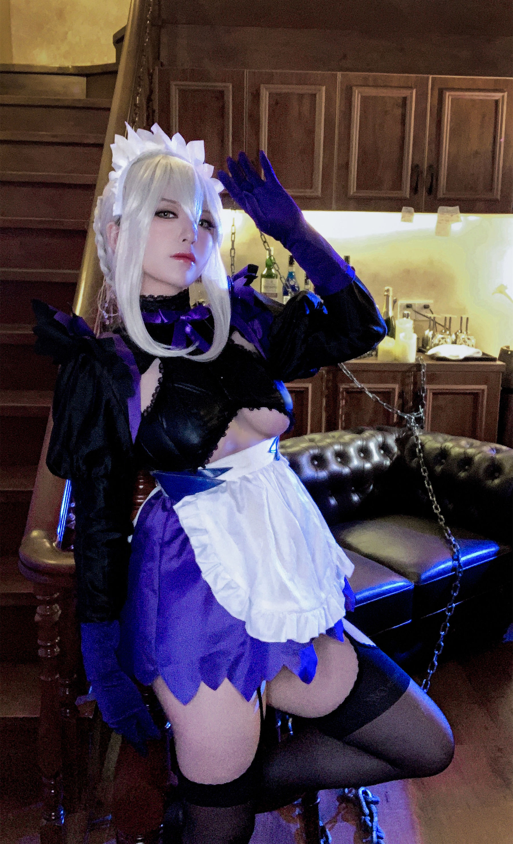 半半子 – LancerAlter Maid Cosplay-第18张