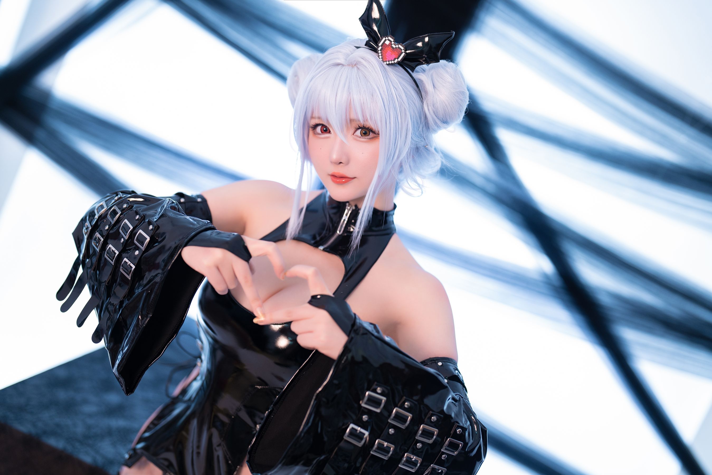 Coser小姐姐星之迟迟 – 水蓝小恶魔 Cosplay-第3张