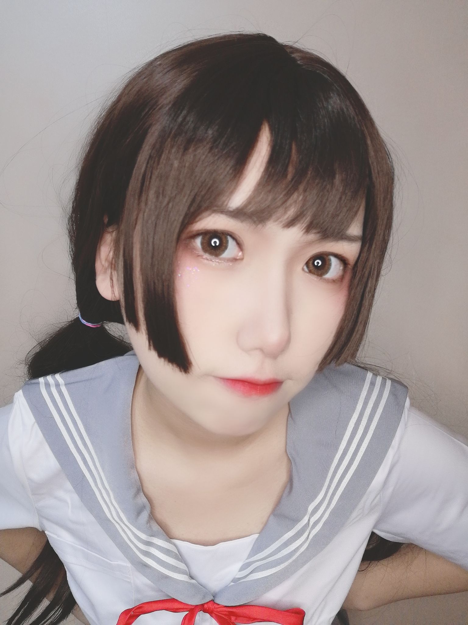 [Cosplay写真] 芋圆侑子SJ_ – 白丝jk Cosplay-第6张