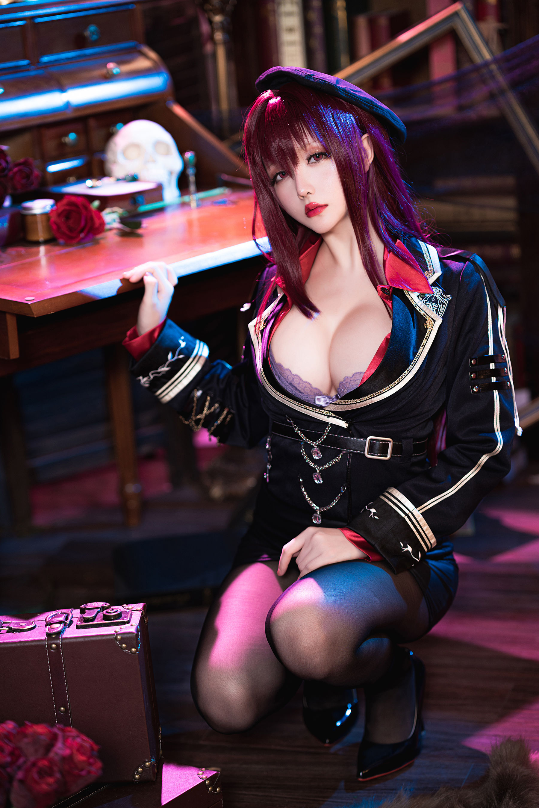 Coser小姐姐星之迟迟 – 斯卡哈-真红教枪 Cosplay-第7张