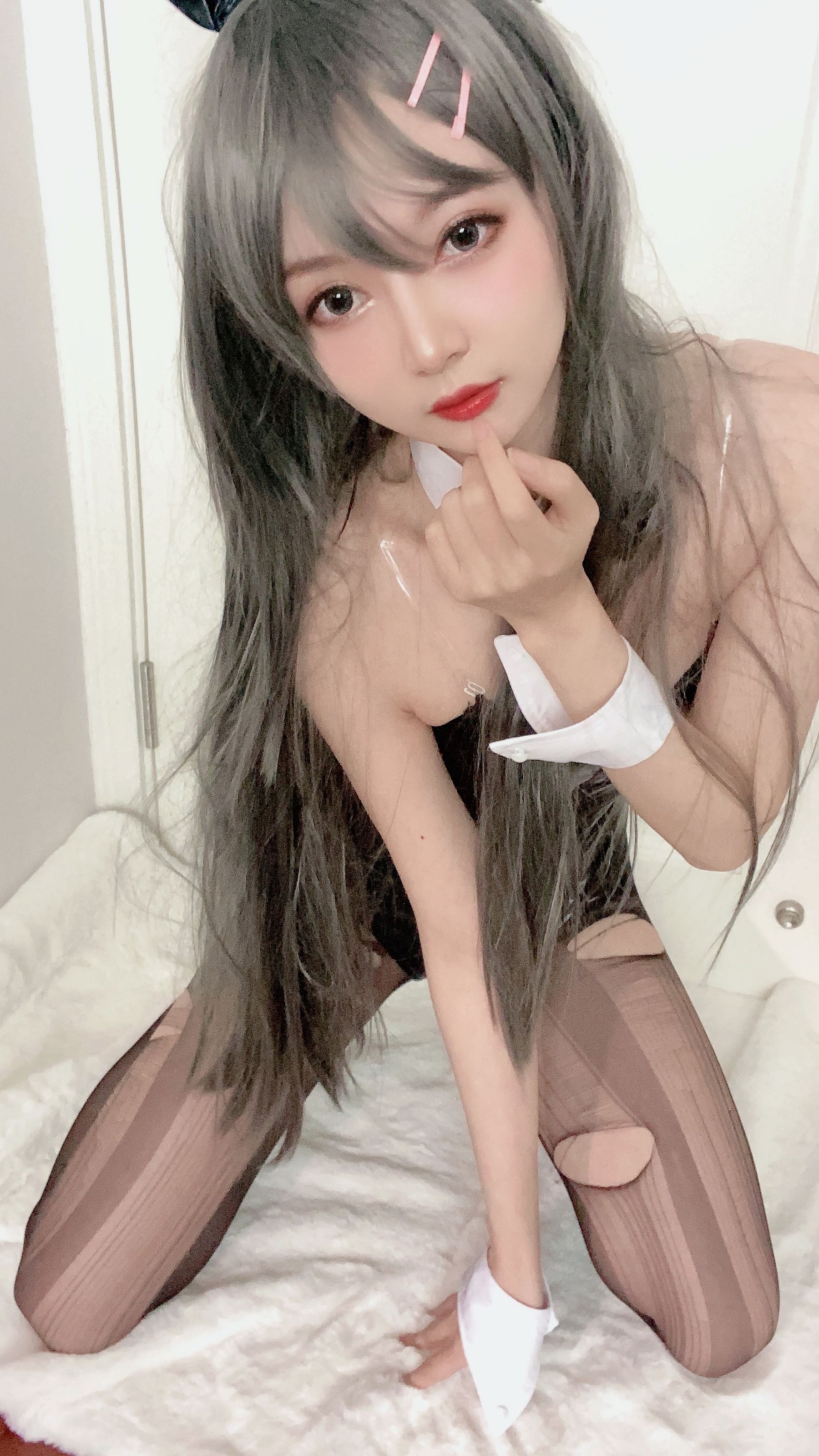 51酱 – 麻衣兔女郎 Cosplay-第37张