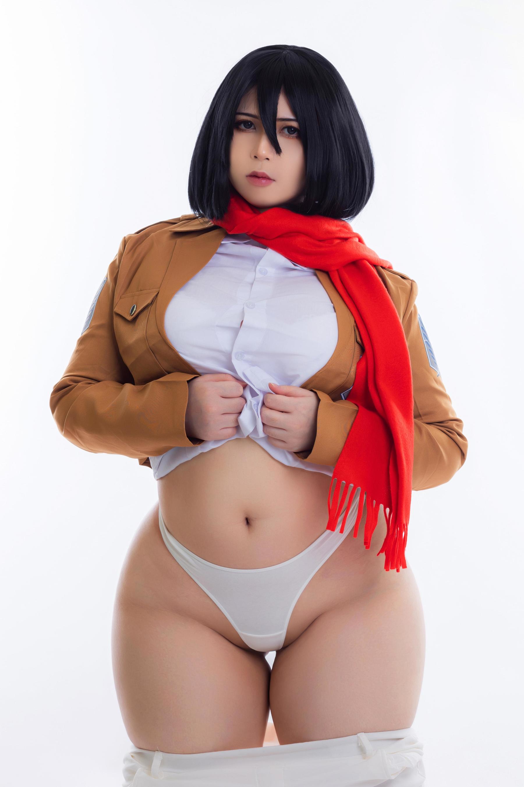 Uy Uy – Mikasa Cosplay-第3张