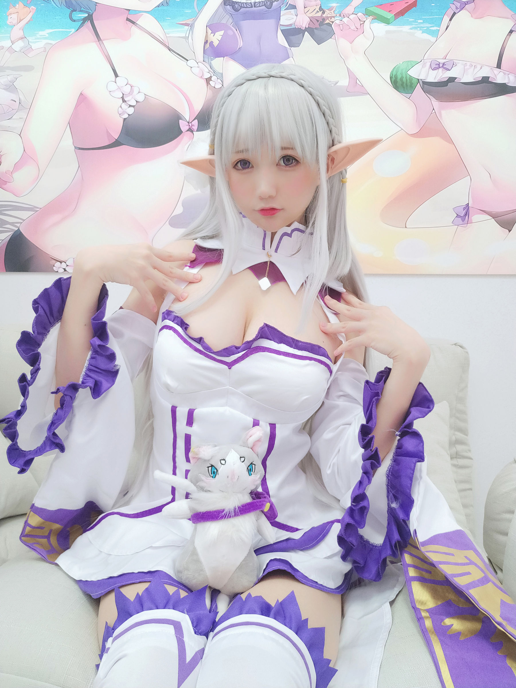 NAGISA魔物喵 自摄系列 No.005 艾米莉亚 Cosplay-第6张