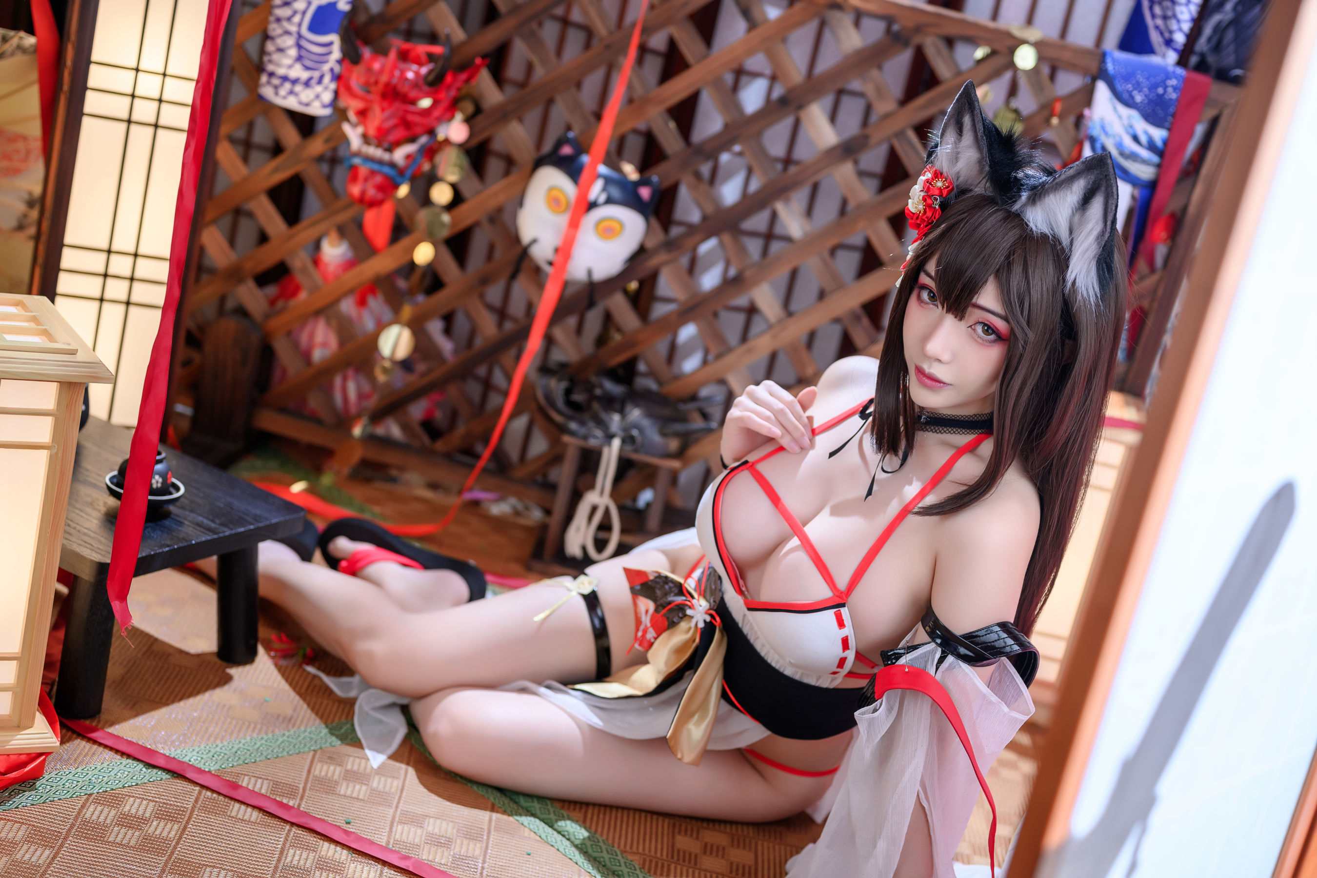 动漫博主雯妹 – 天城水着 Cosplay-第2张