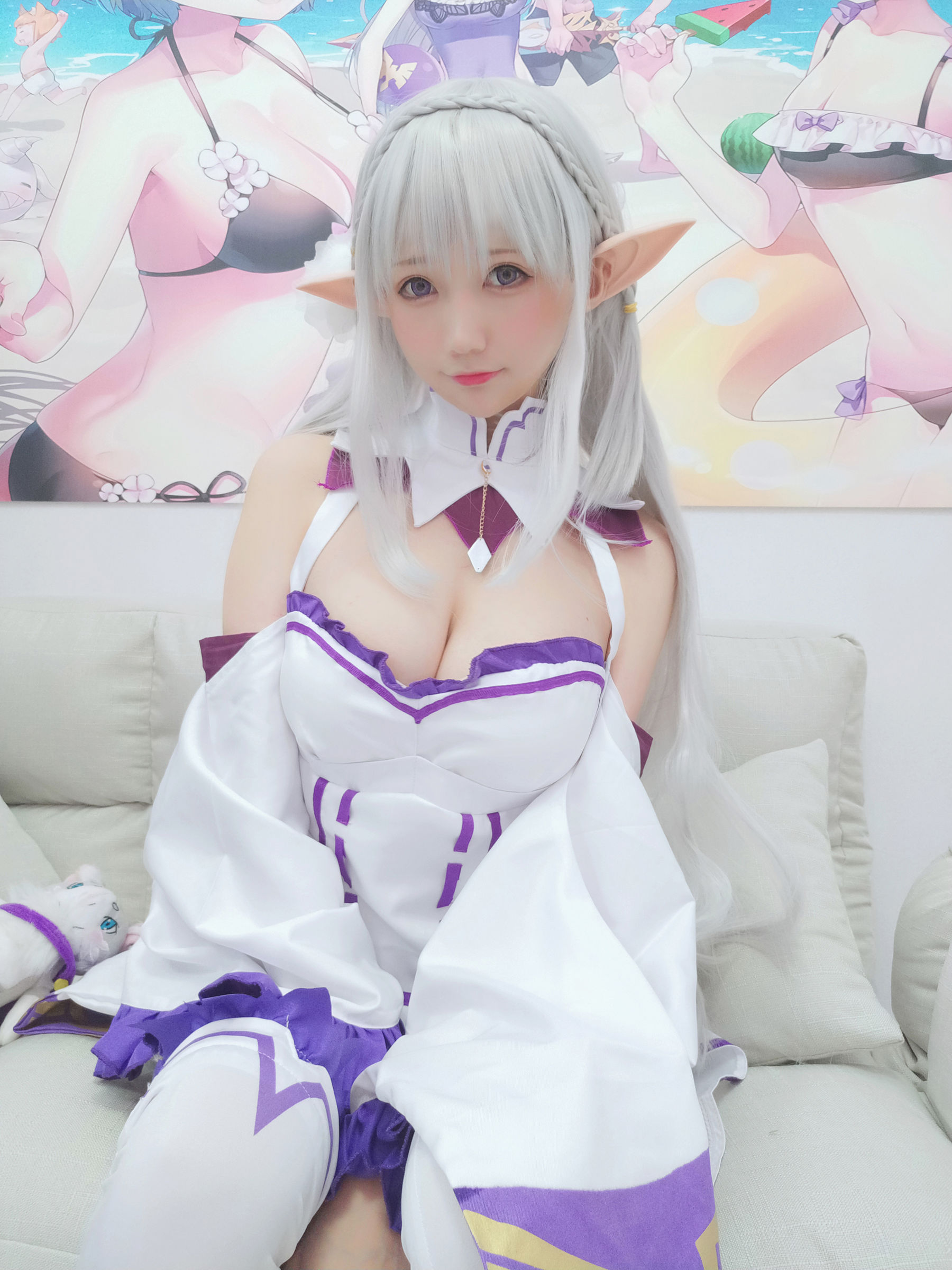 NAGISA魔物喵 自摄系列 No.005 艾米莉亚 Cosplay-第2张