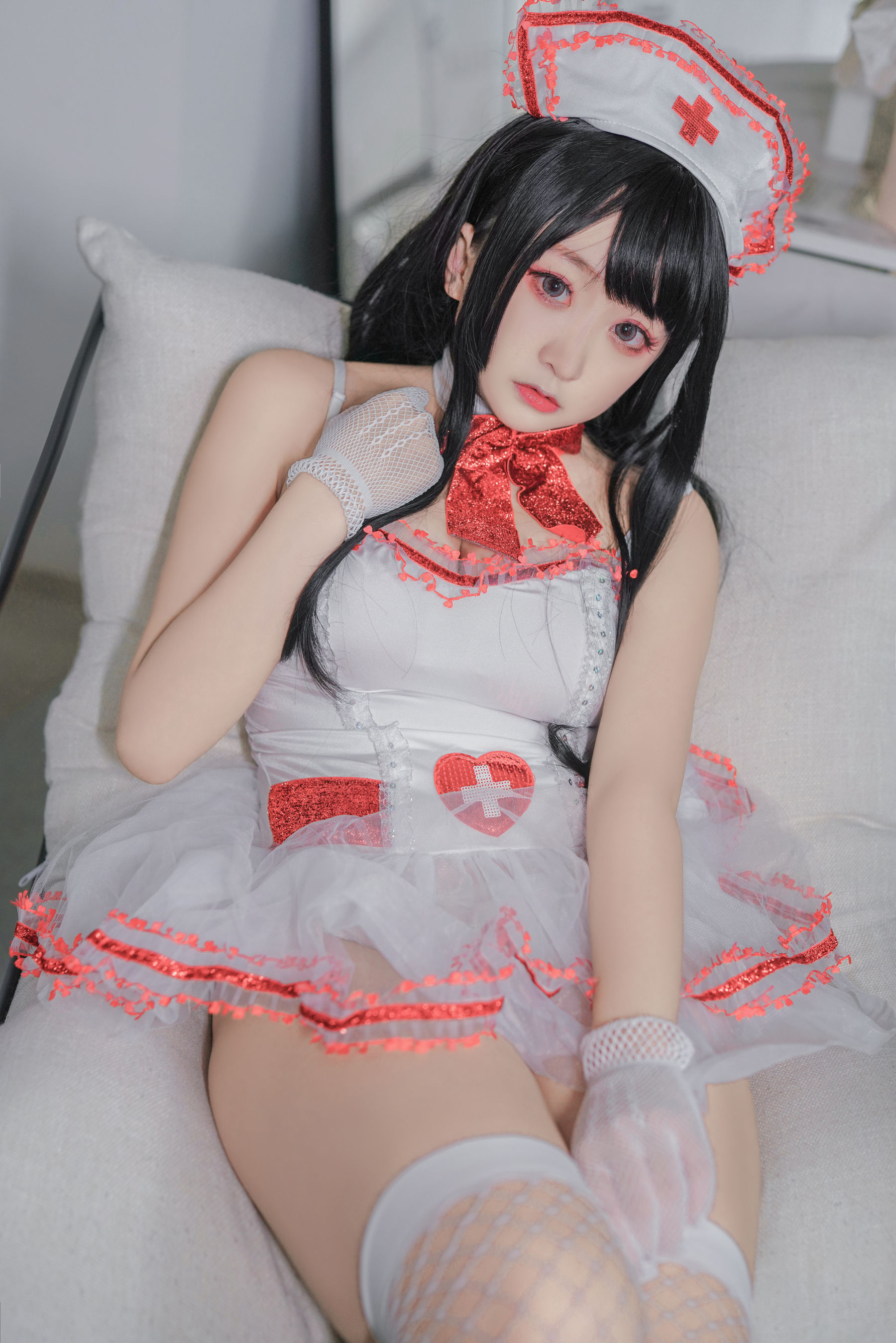 动漫博主恩田直幸 – 蕾丝护士 Cosplay-第4张