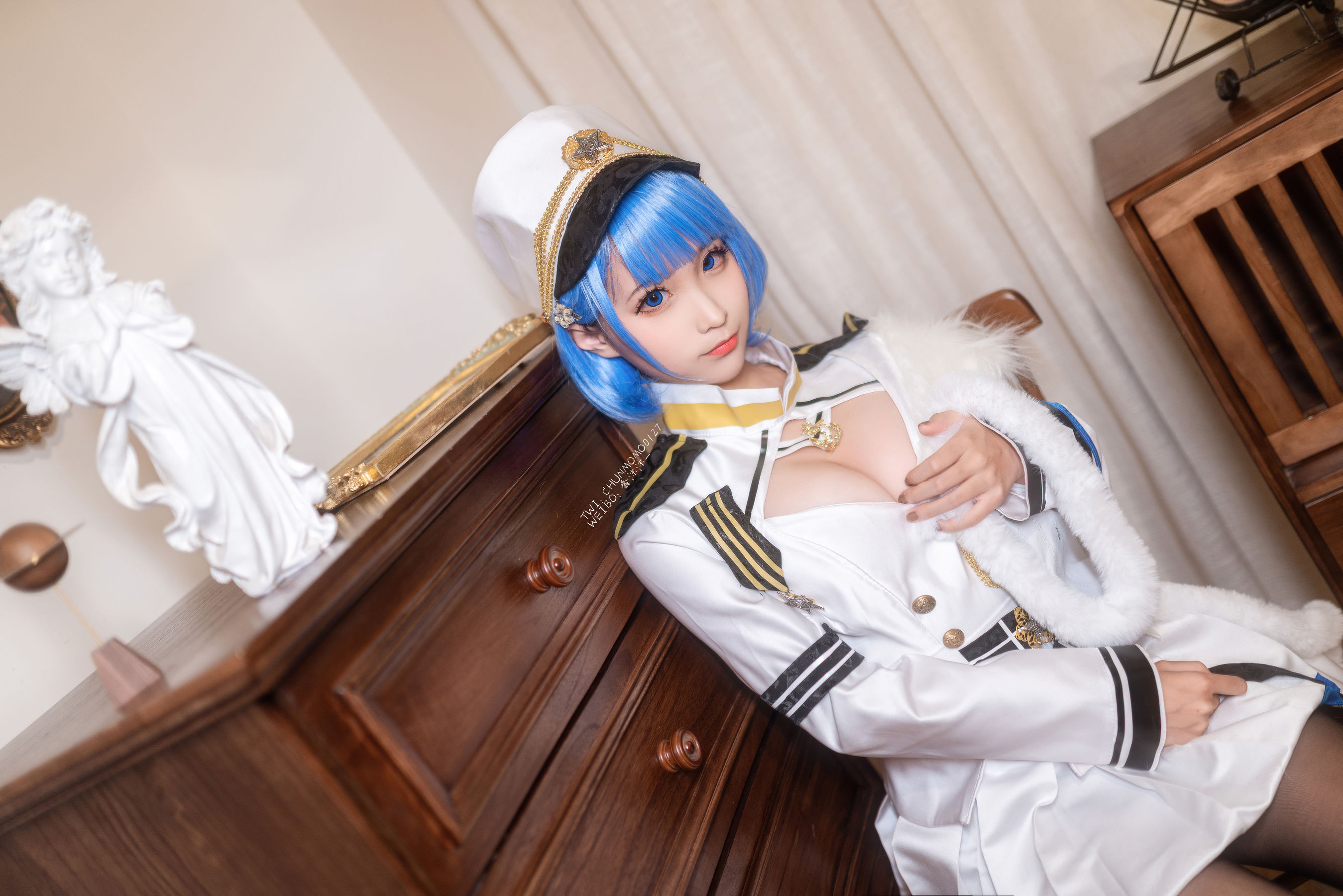 动漫博主蠢沫沫 – 恰巴耶夫 Cosplay-第3张
