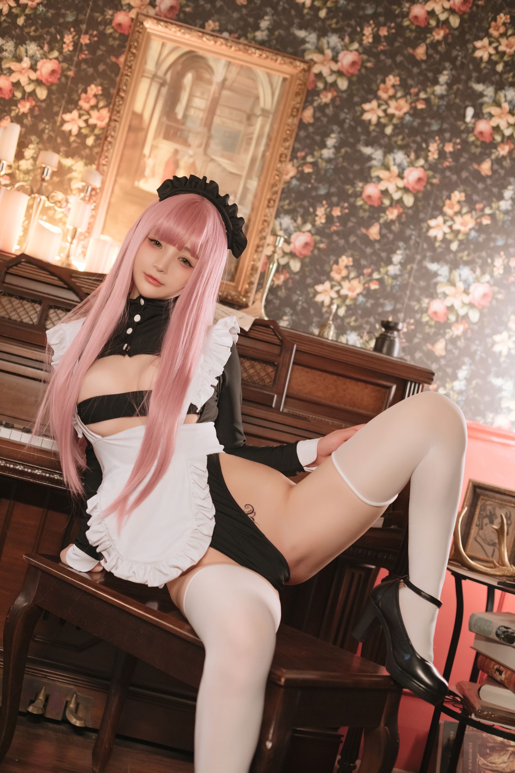 桜井宁宁 – 复古女仆 Cosplay-第1张