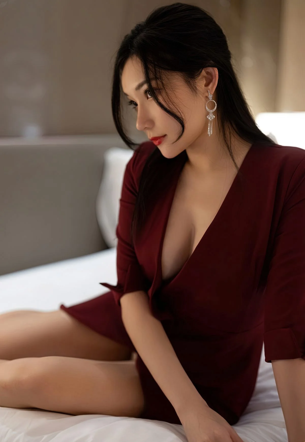 爱蜜社小狐狸超薄黑丝完美美腿性感秘书酒店脱丝袜人图艺术  第5张-《94零社区》